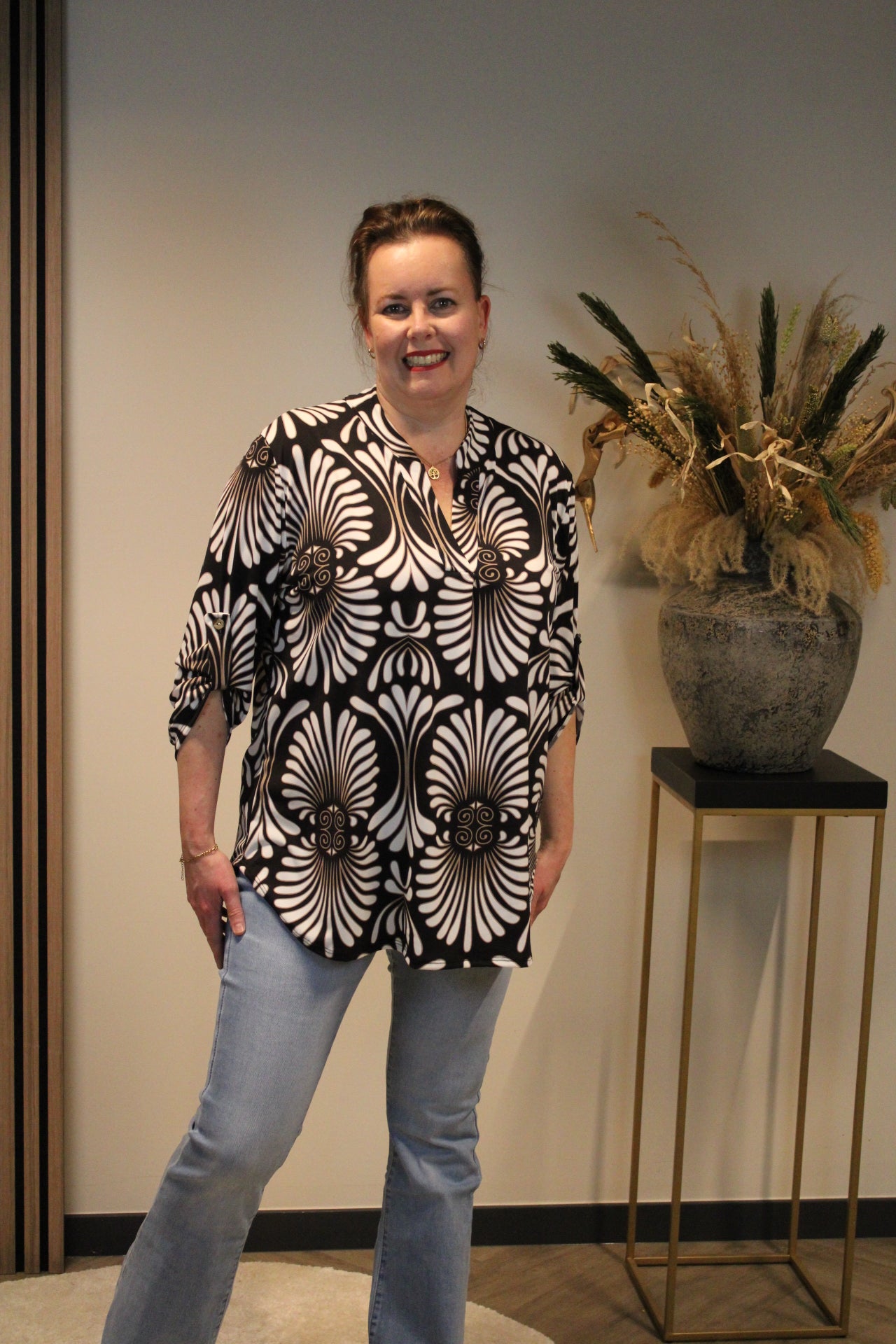 Renske | Blouse zwart