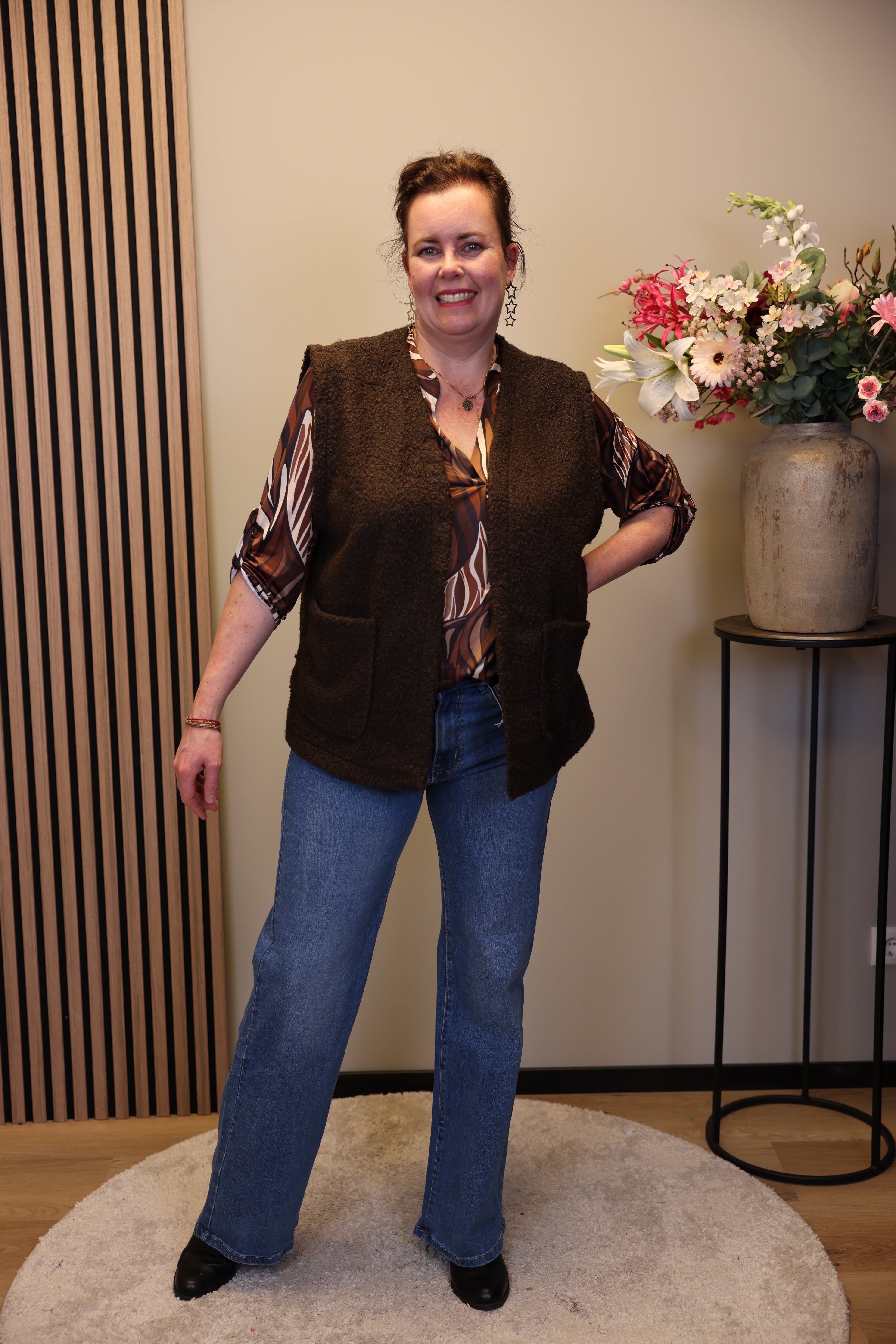 Kris | Gilet bruin 38 t/m 46