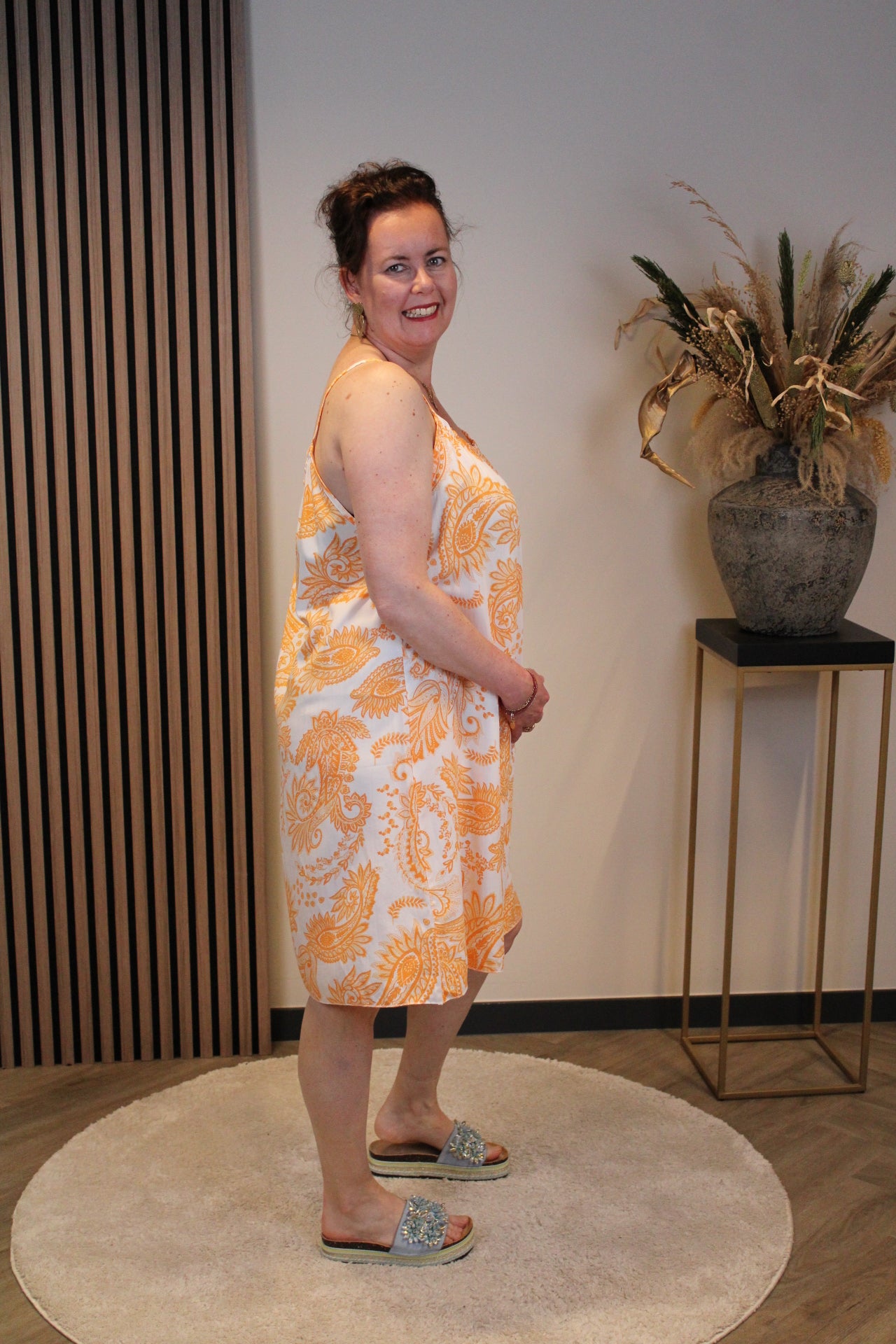 Olivia | Jurk oranje 38 t/m 46