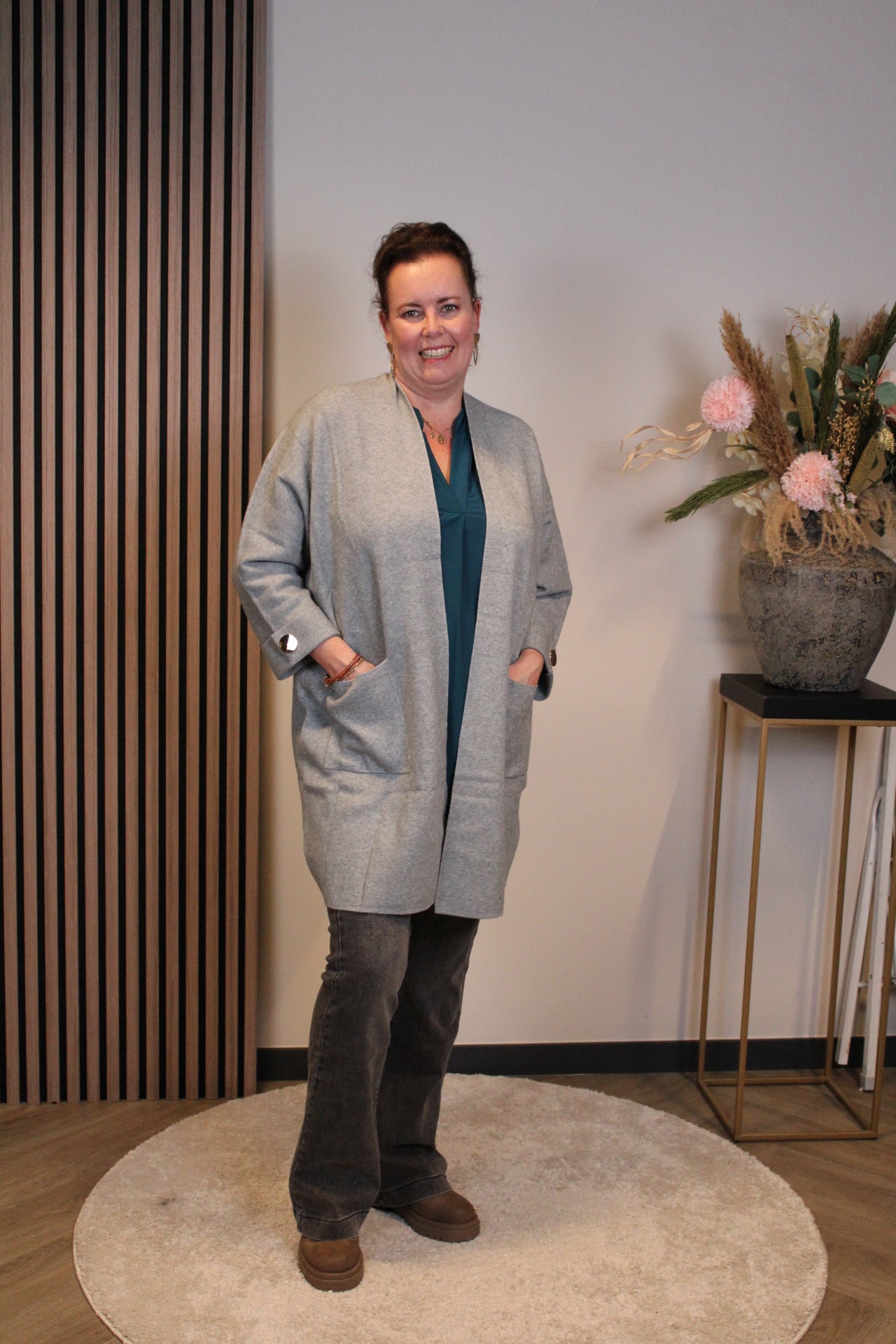 Mae | vest grijs 48 t/m 52