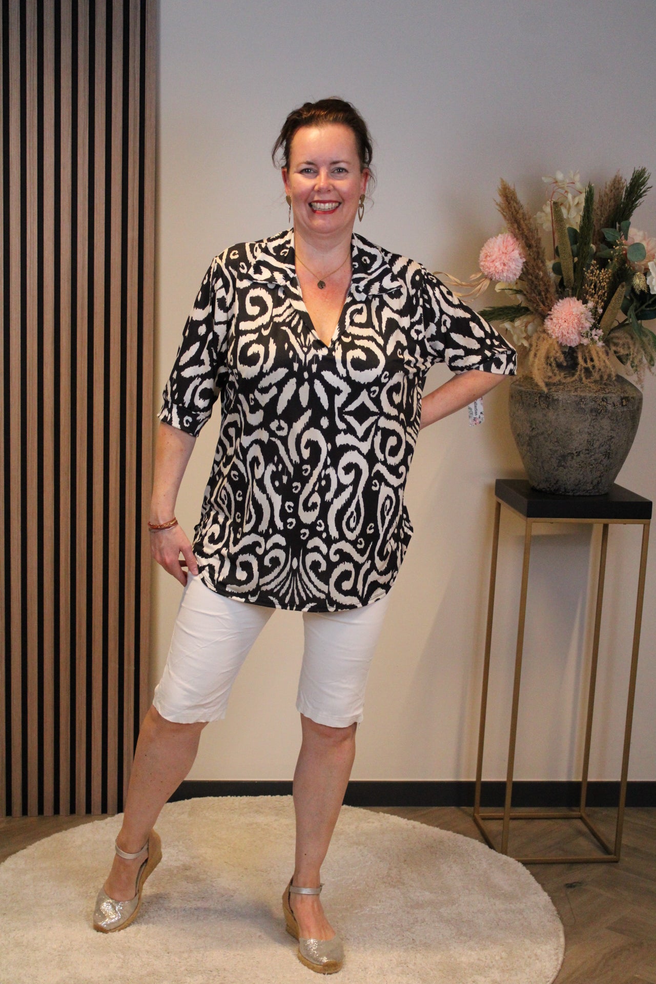 Veya | Blouse met kraagje 38 t/m 48