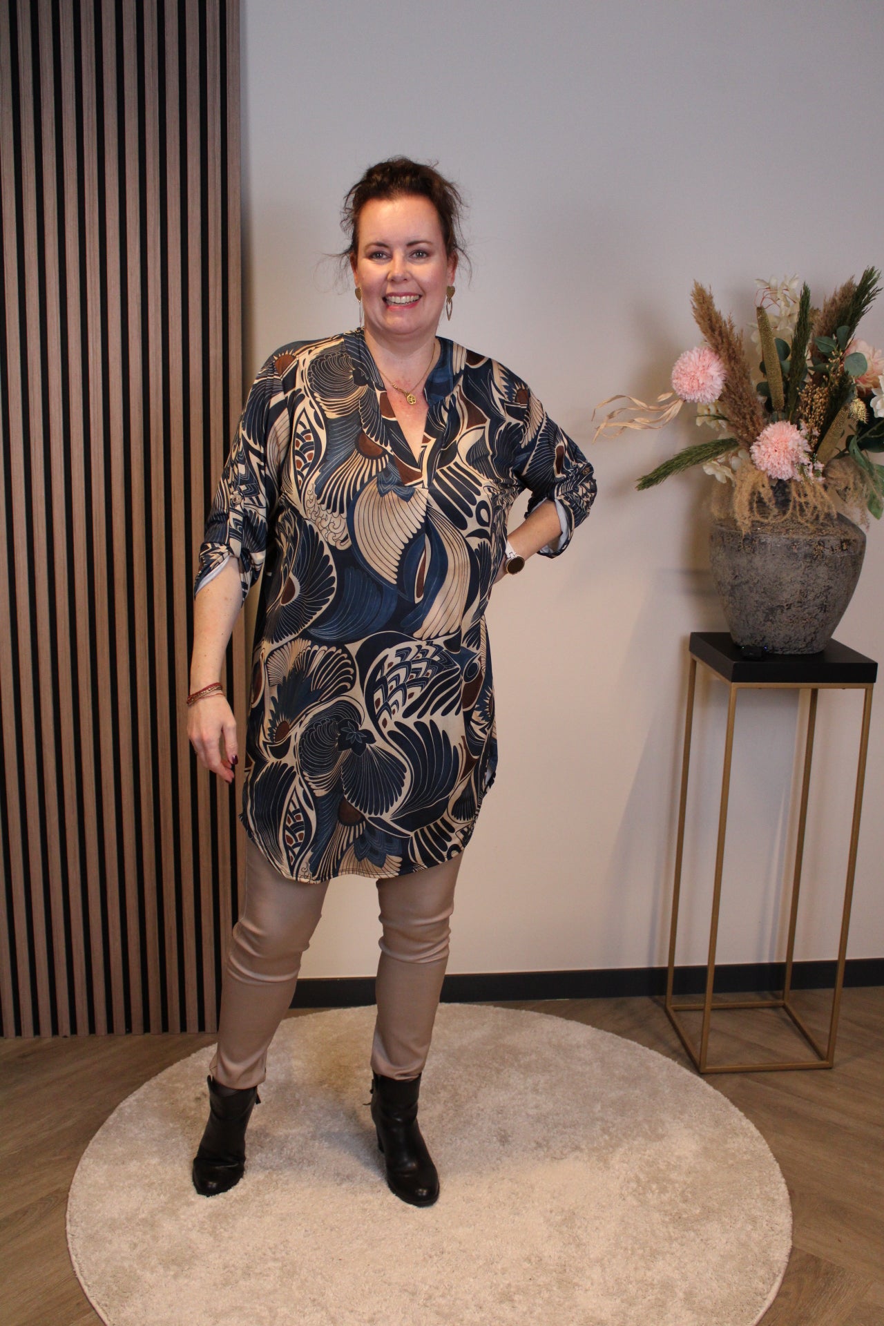 Ilona | tuniek blauw 38 t/m 48