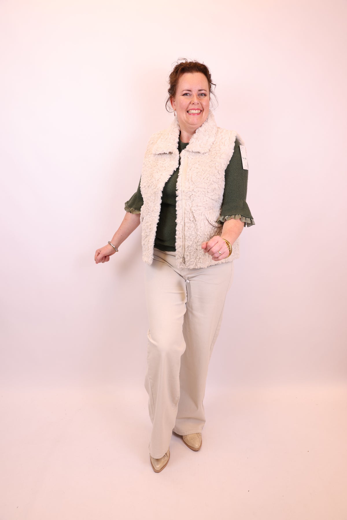 Edith | Gilet taupe