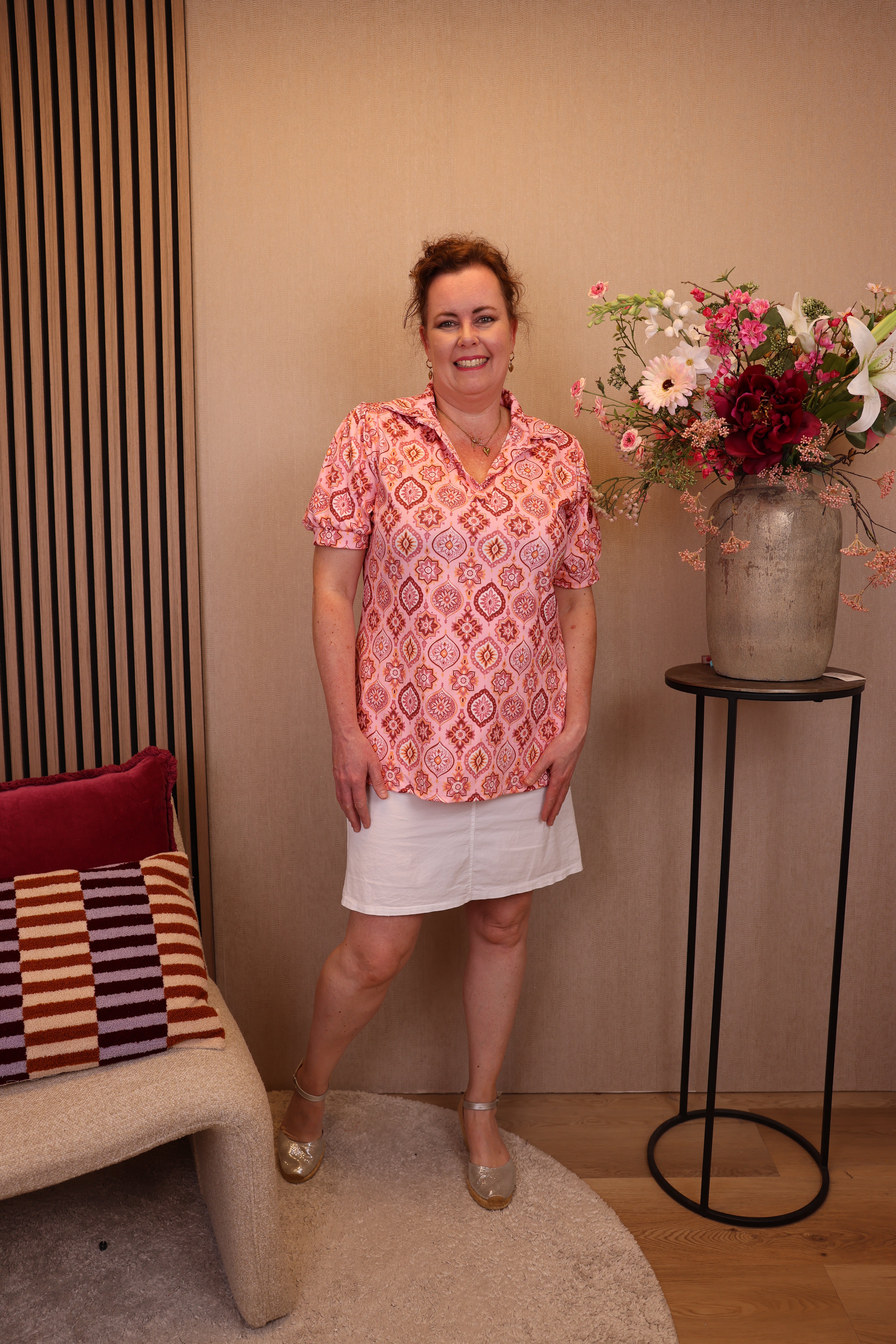 Jip | Top met kraagje roze