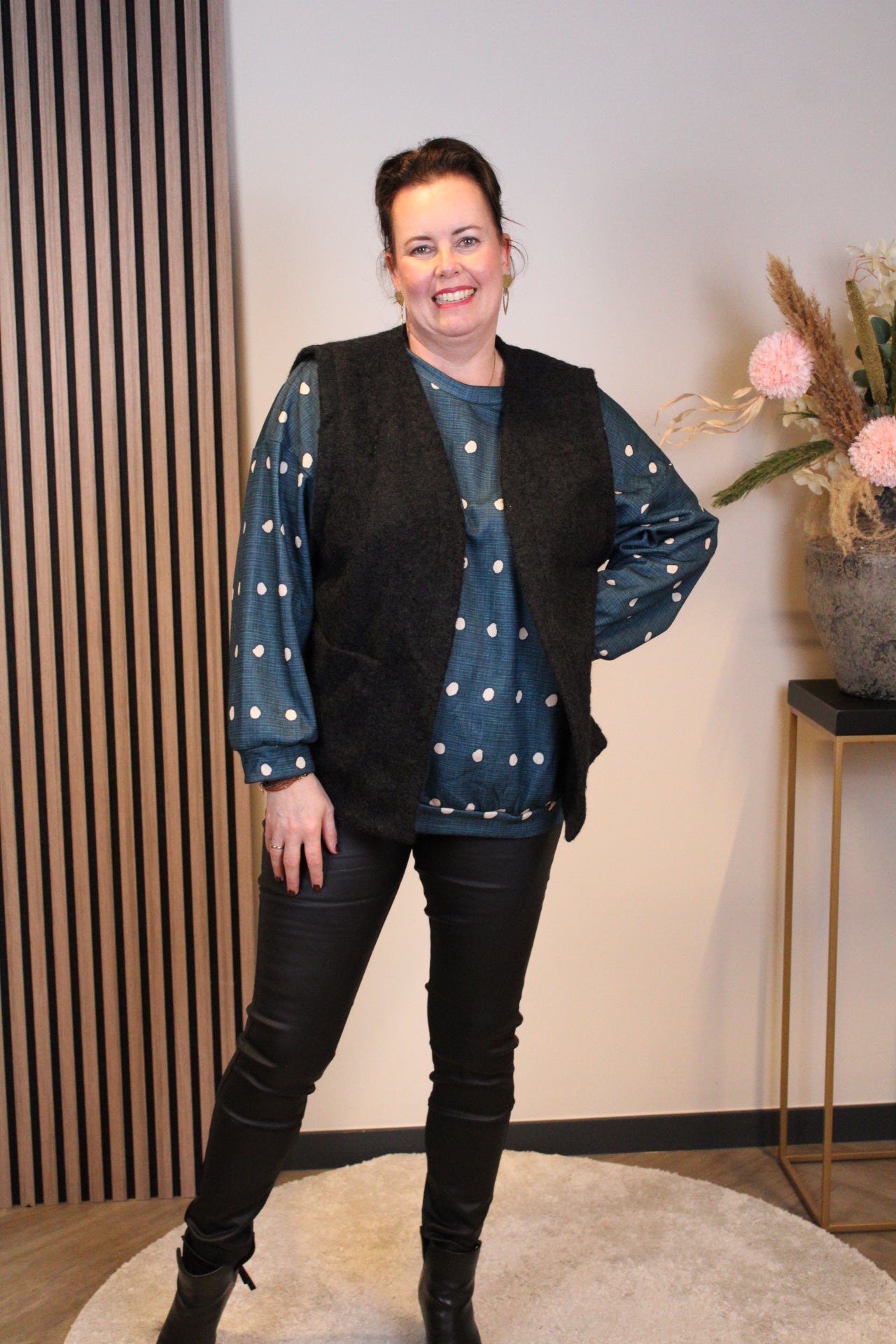 Luna | Gilet zwart