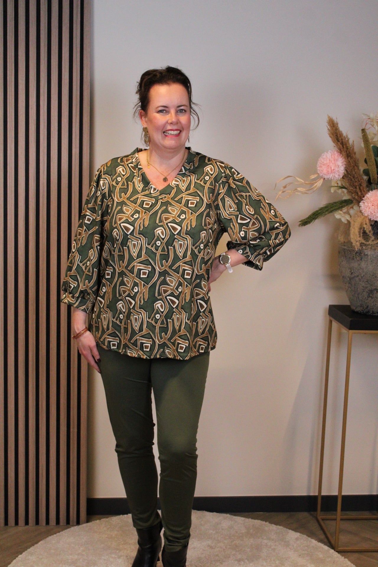 Rose | Broek groen 48 t/m 50