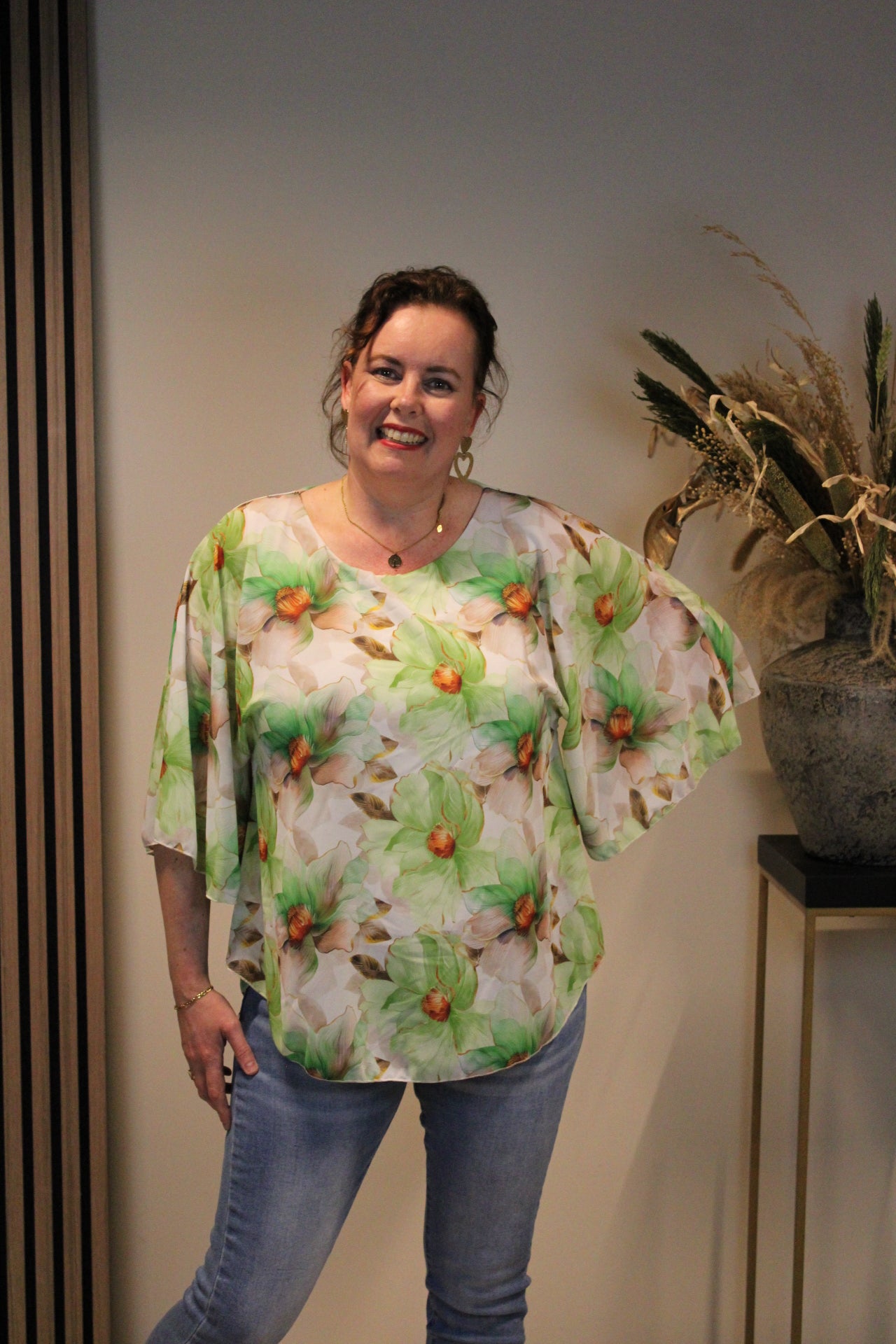 Belle | Blouse groen 36 t/m 44