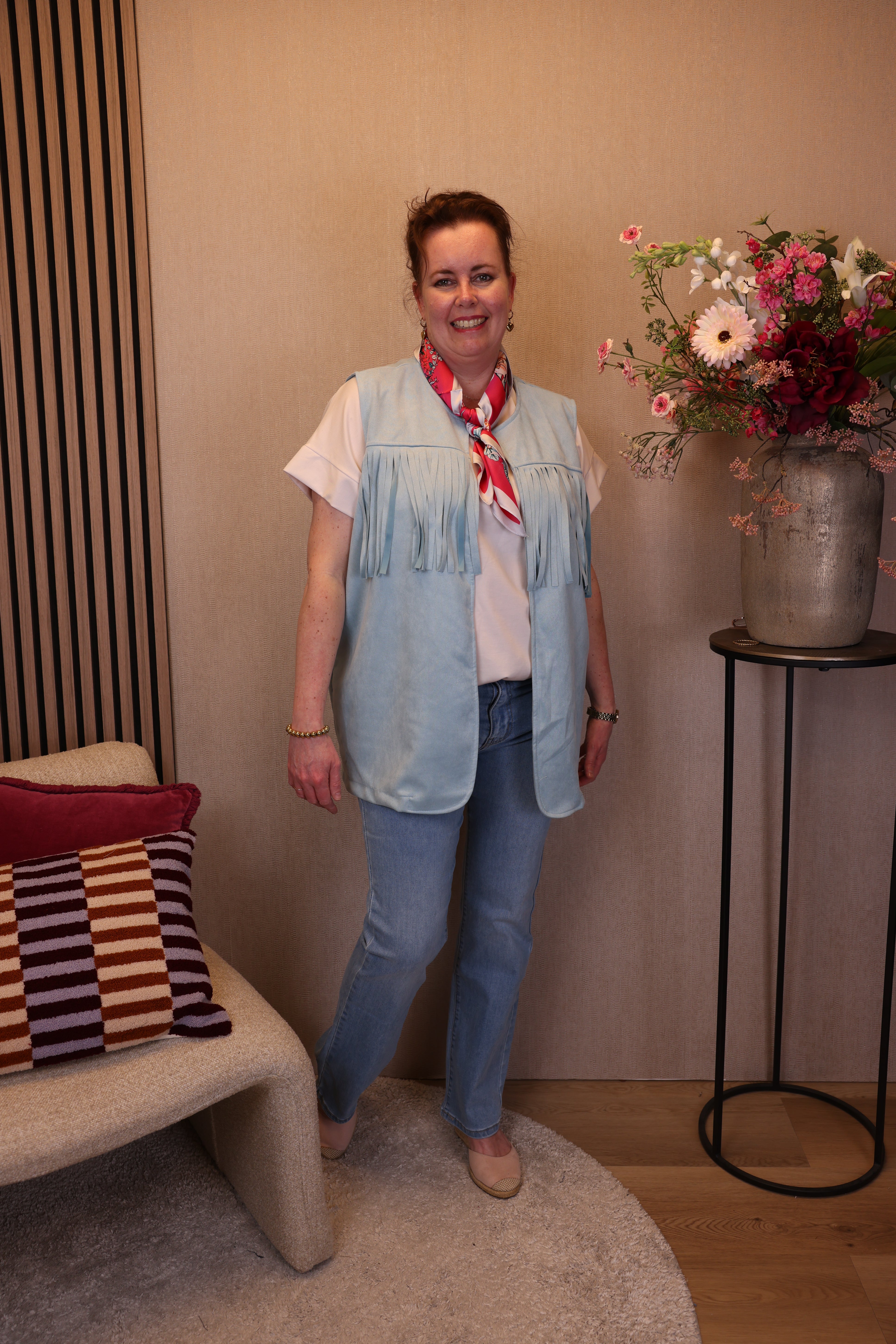 Franja | Gilet blauw