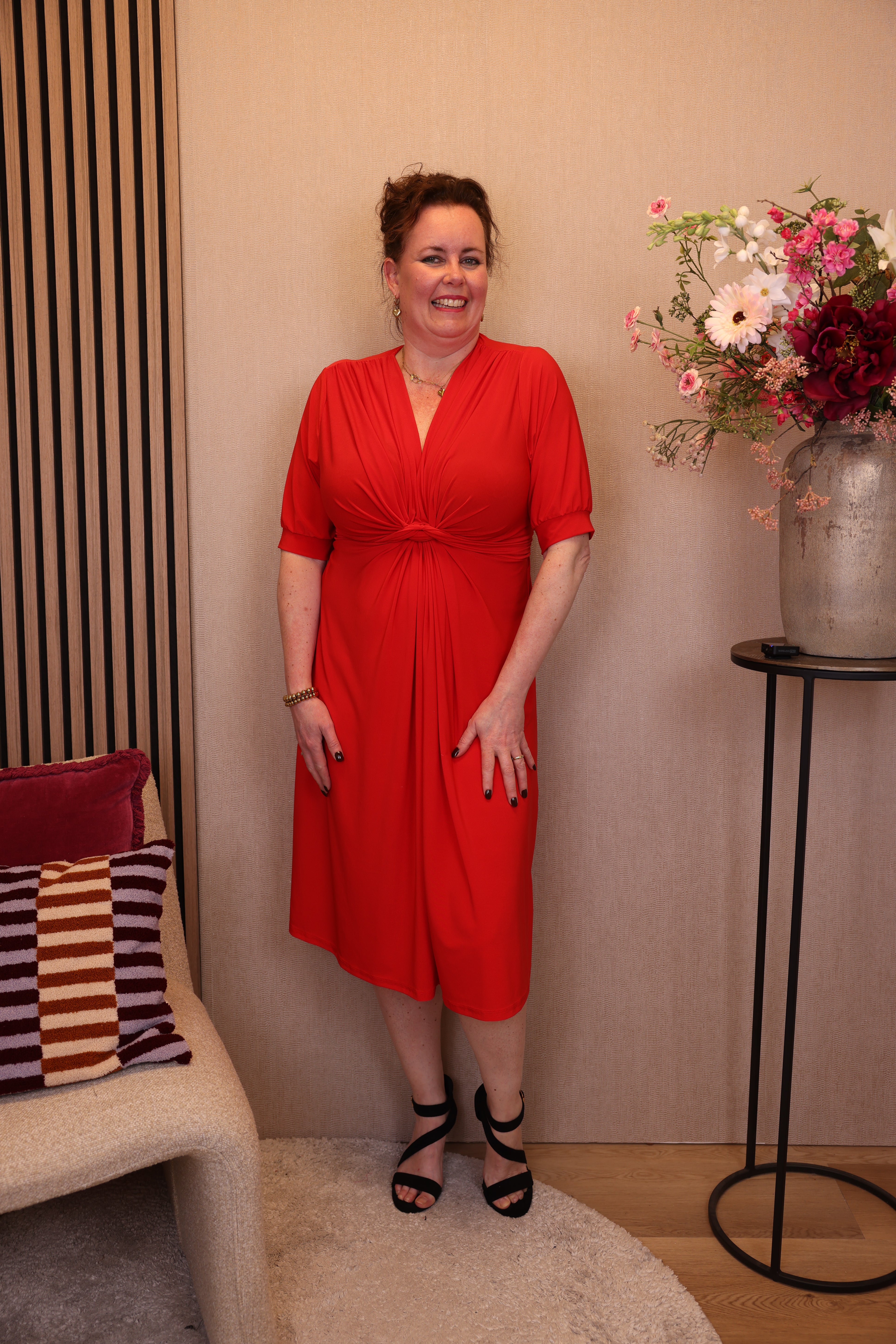 Maja | Jurk rood