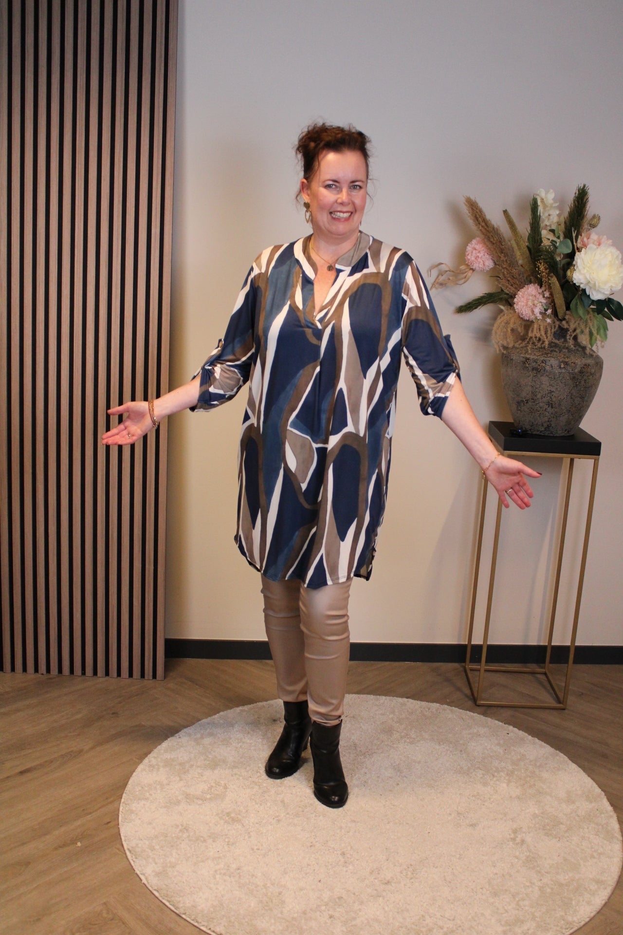 Dasha | tuniek blauw 52 t/m 58