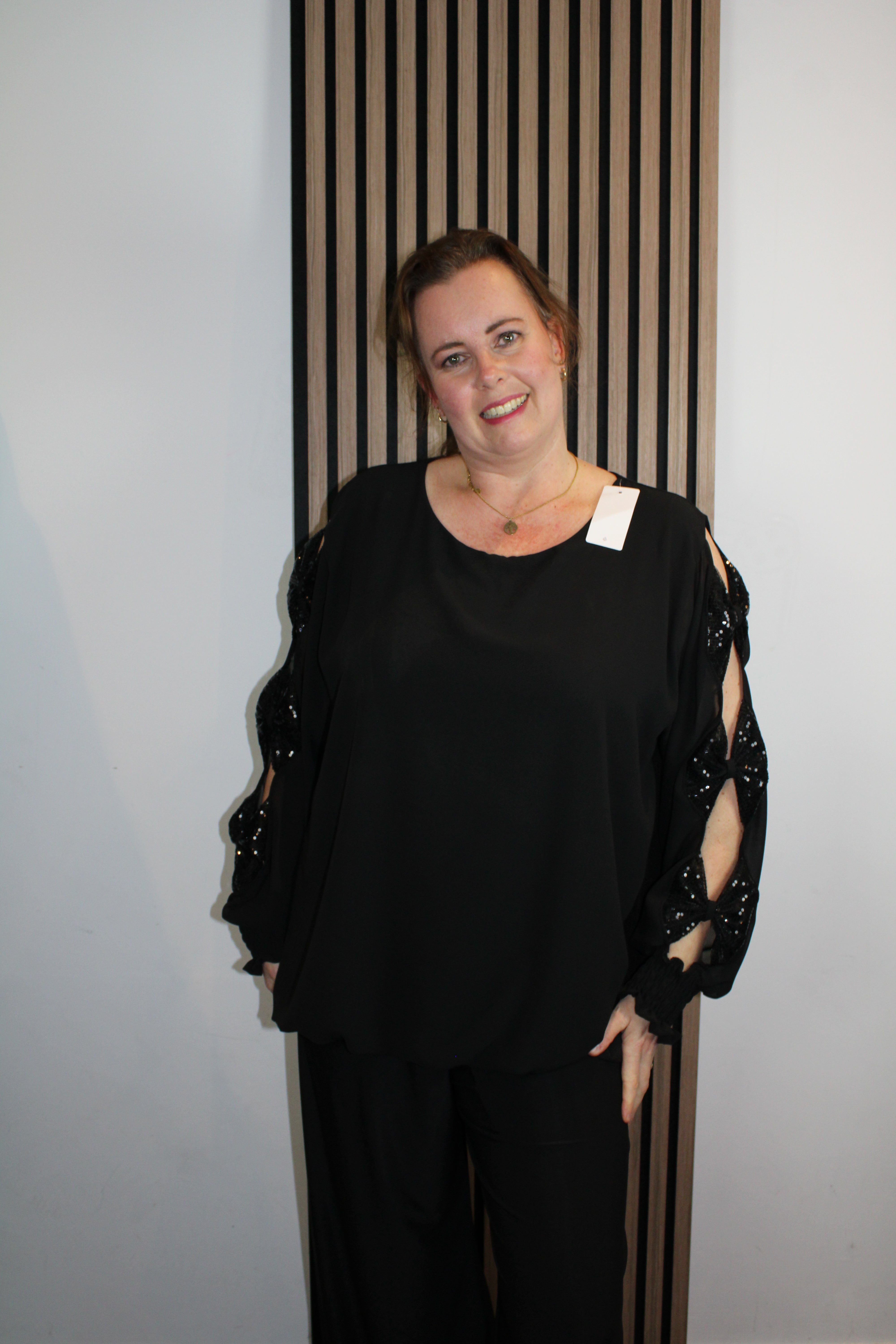 Sparkle | Blouse zwart