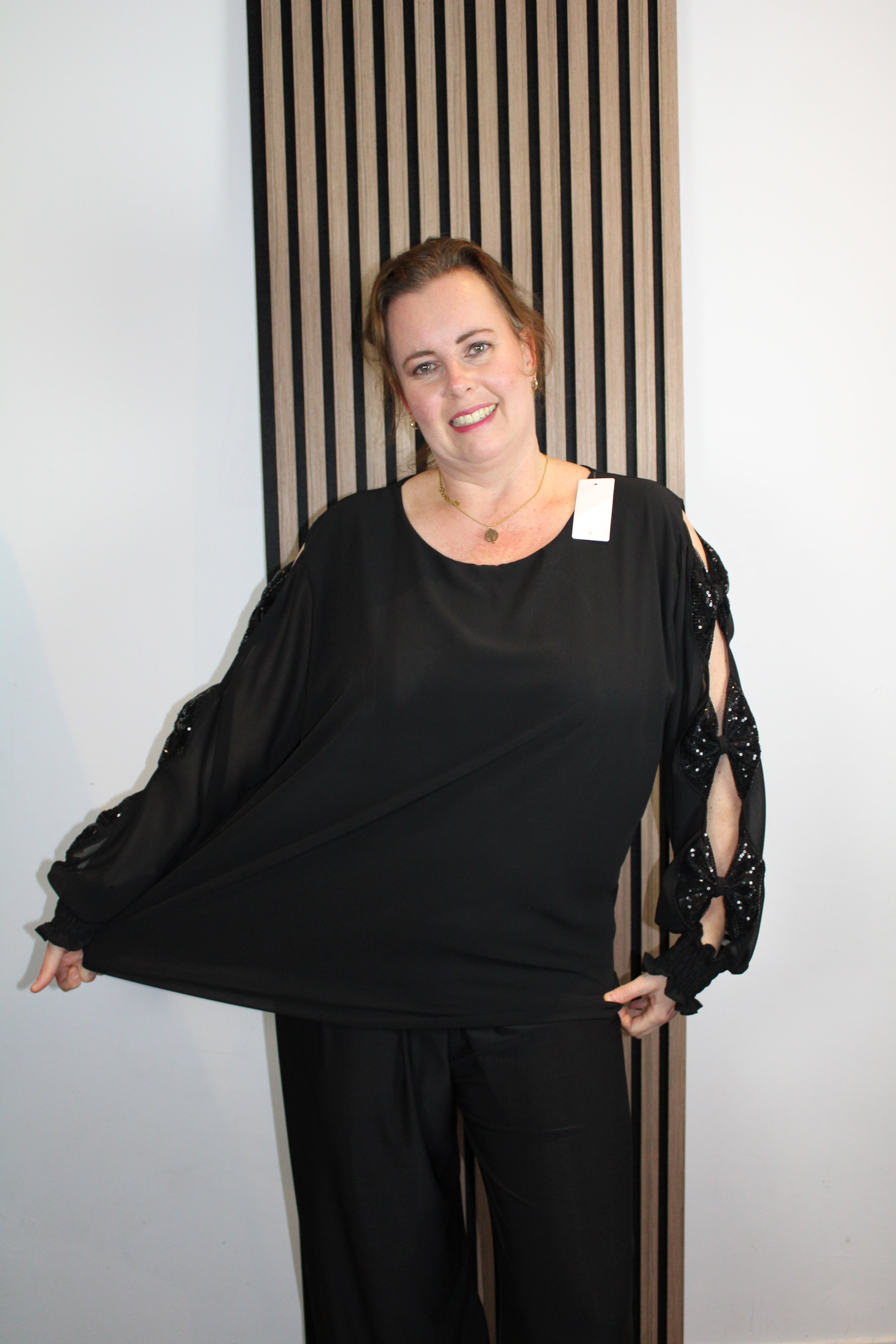 Sparkle | Blouse zwart