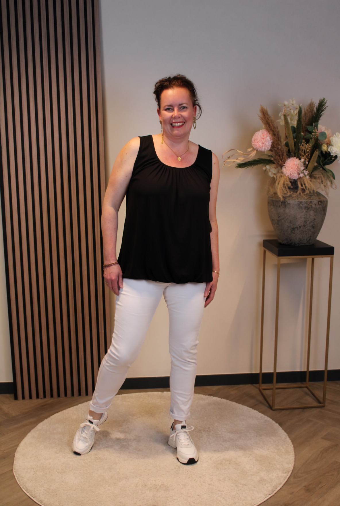 Yara | Ballon top zwart