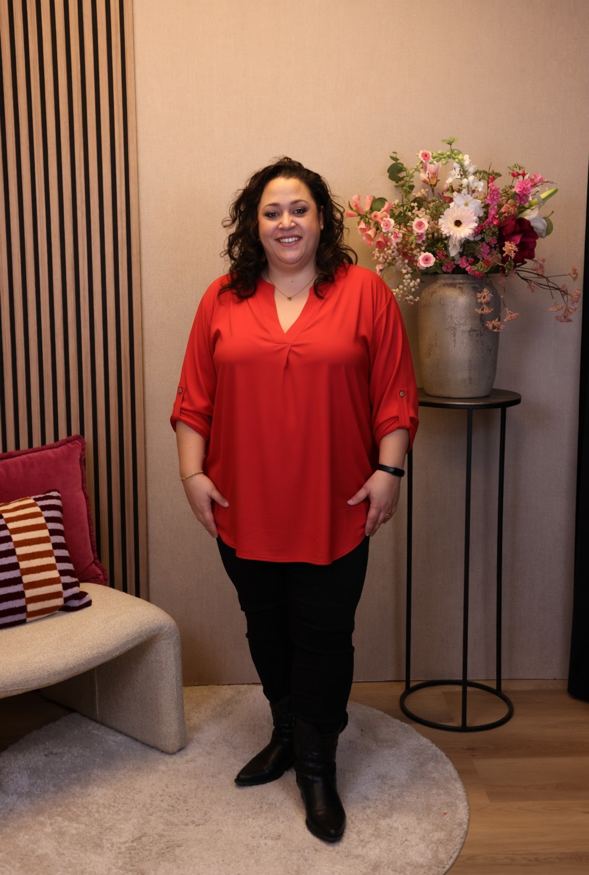 Mara | Blouse rood