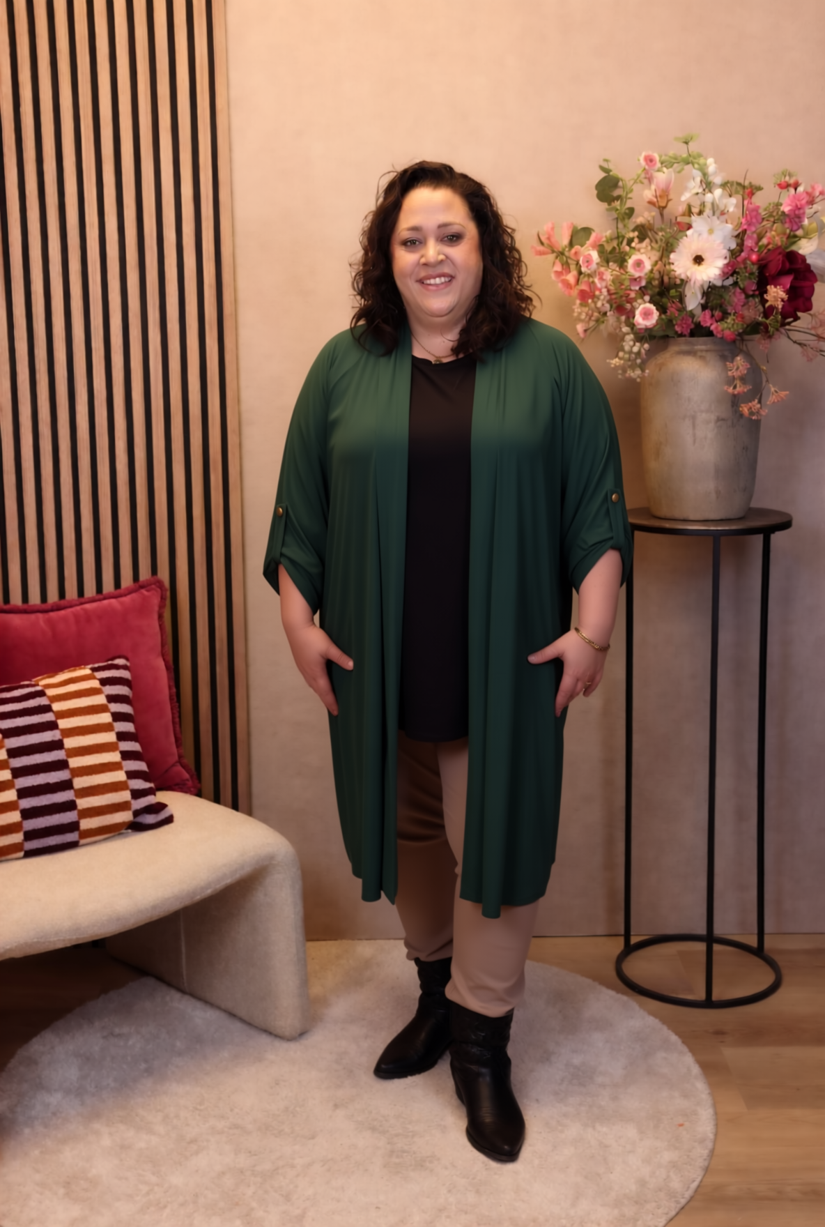 Evi | Vest fles groen
