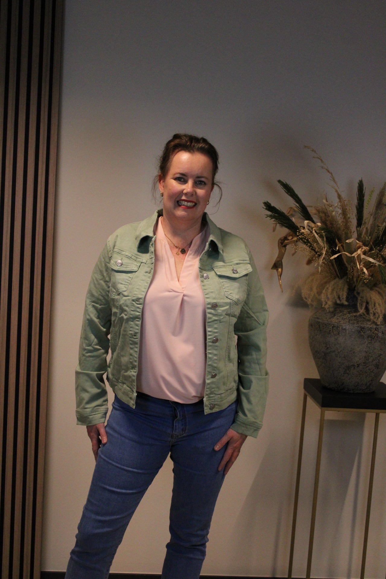 Maxime | Groen Spijkerjas