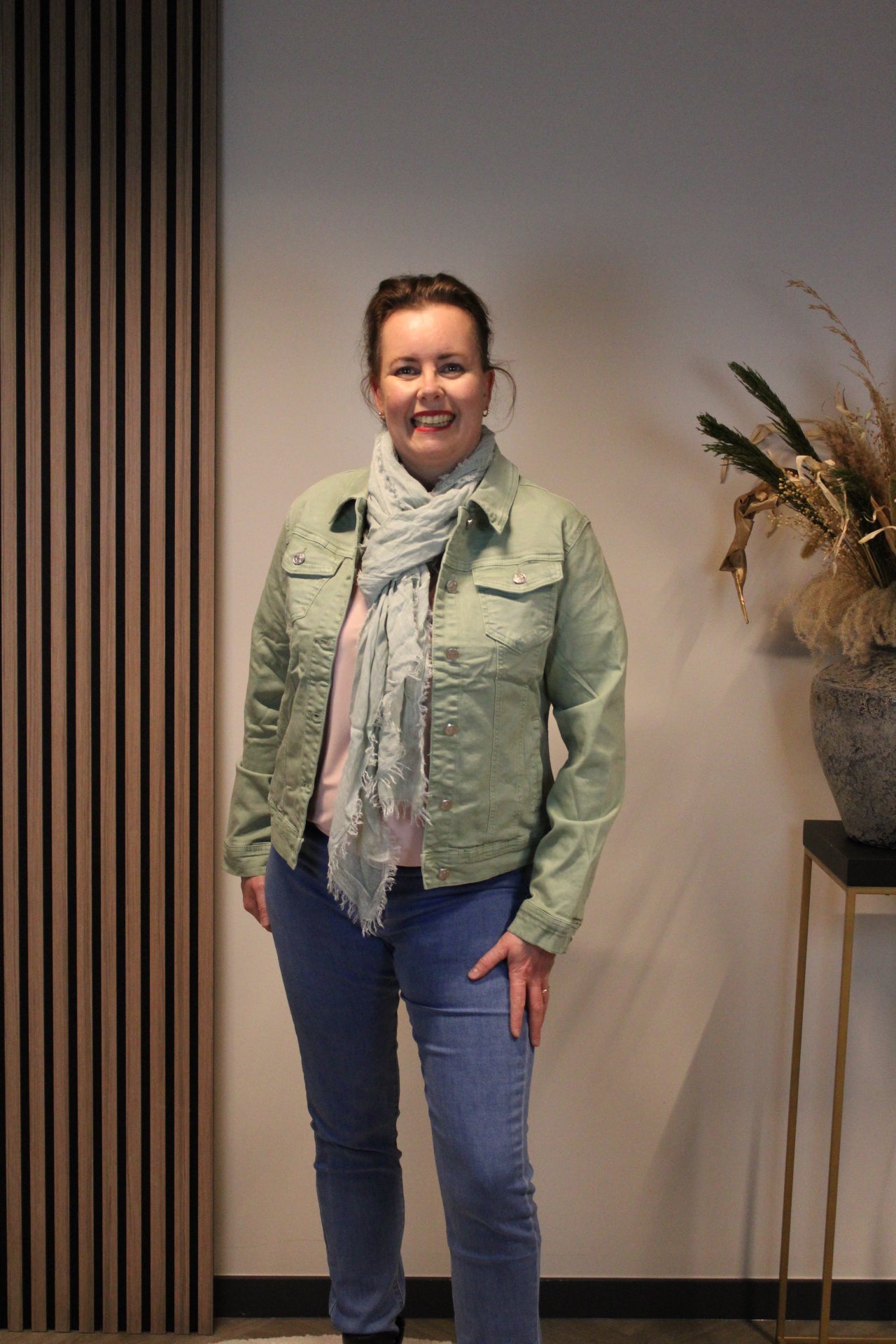 Maxime | Groen Spijkerjas