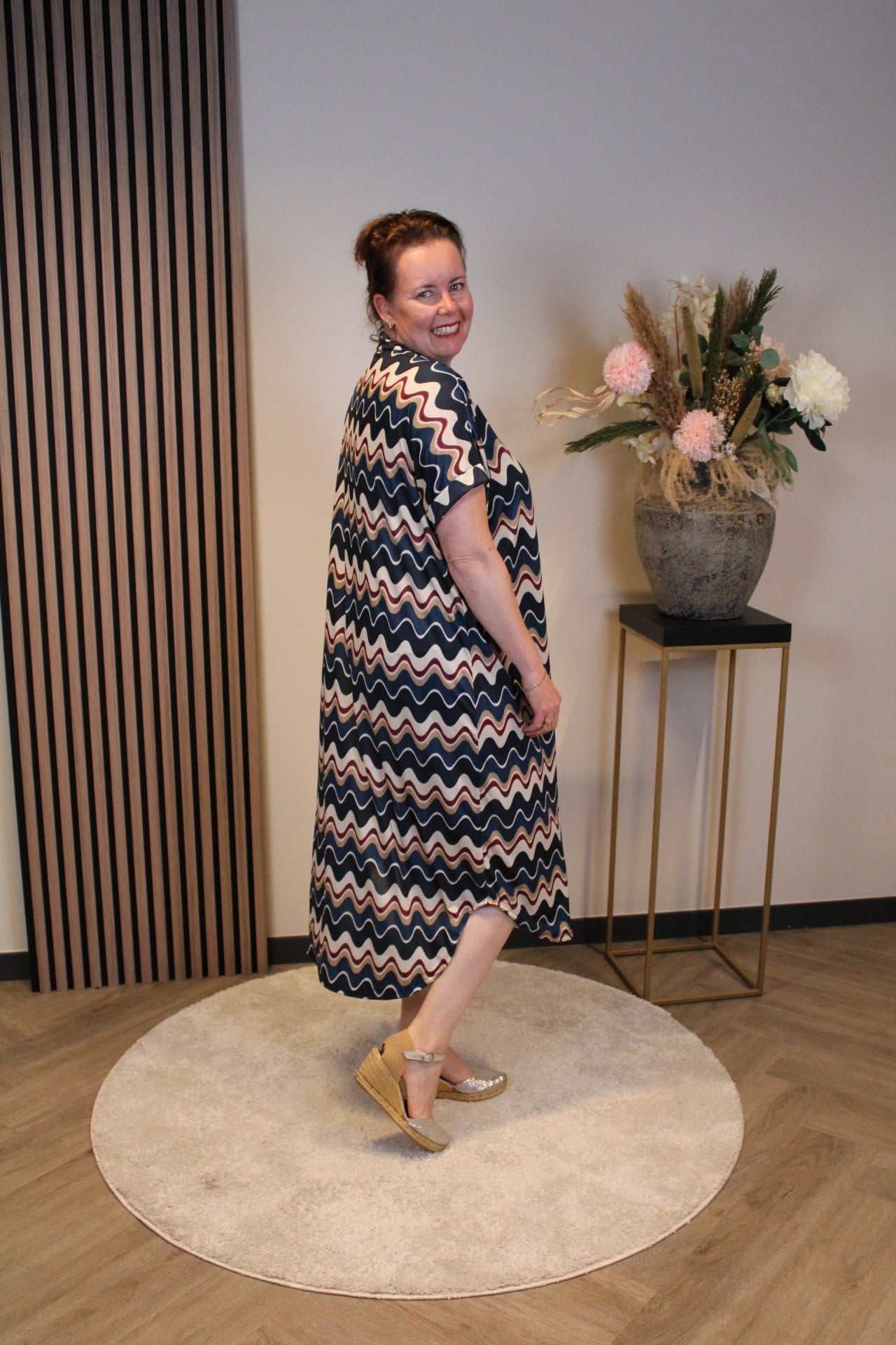 Zofia | Jurk blauw 38 t/m 48