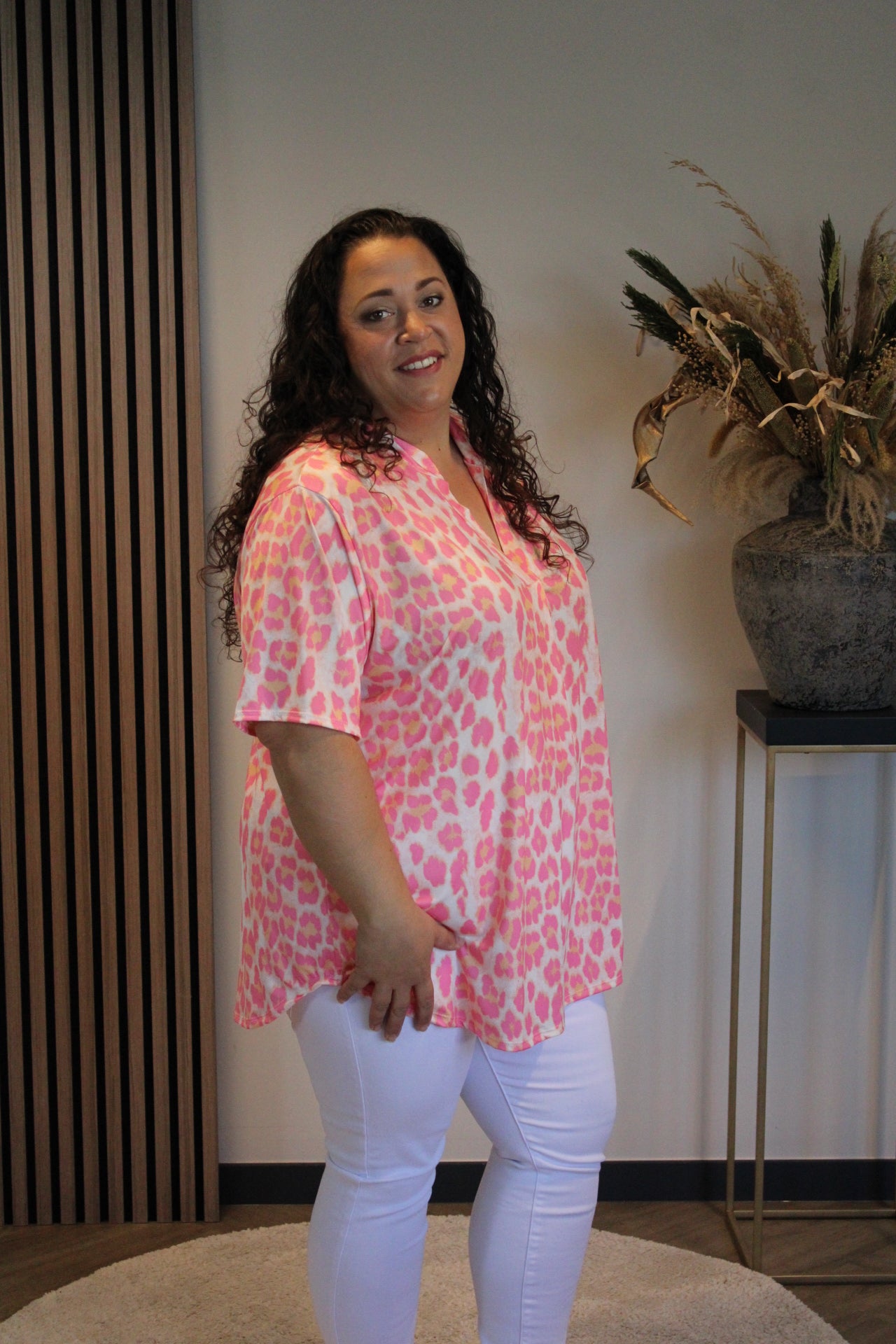 Lois | Blouse korte mouw 48 t/m 52
