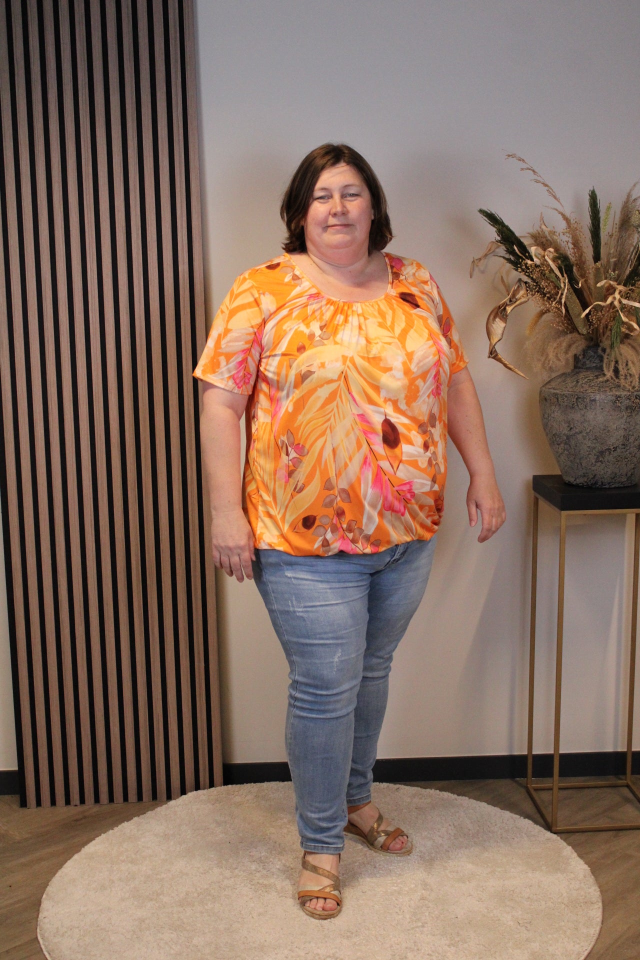 Ayla | Ballon top oranje