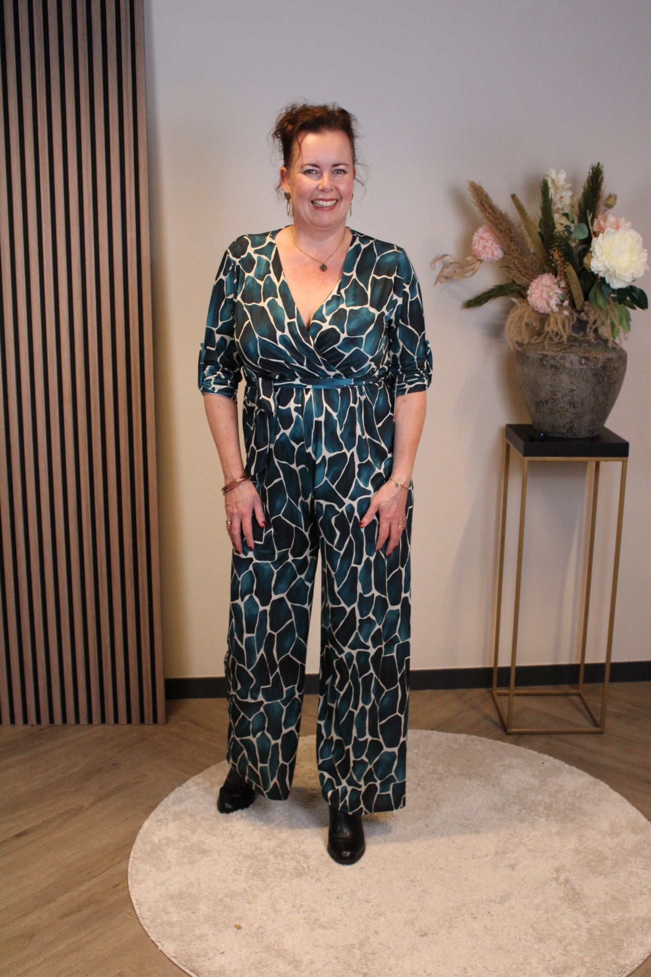 Ana | Jumpsuit aqua 44 t/m 48