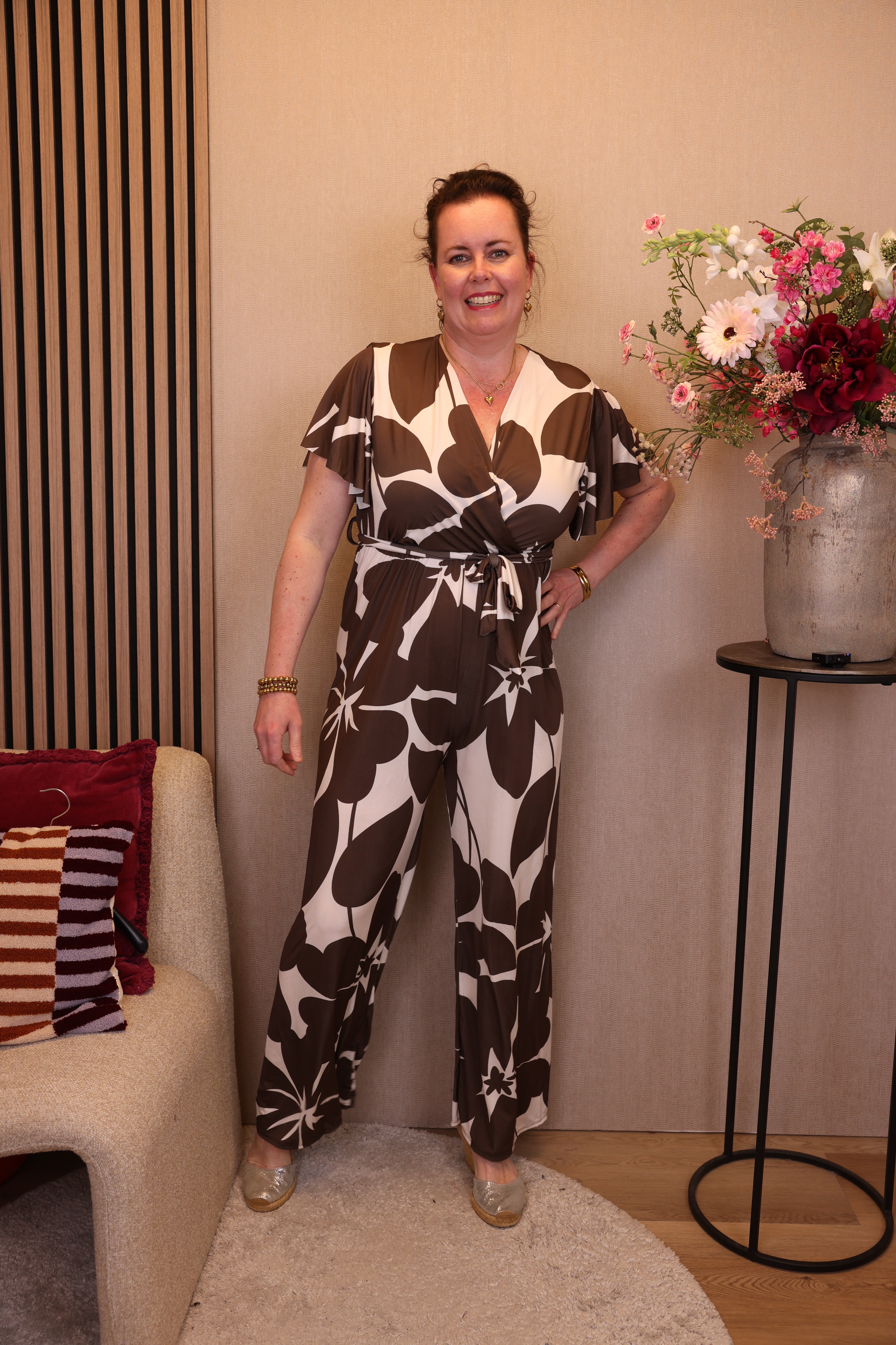 Tina | Jumpsuit bruin