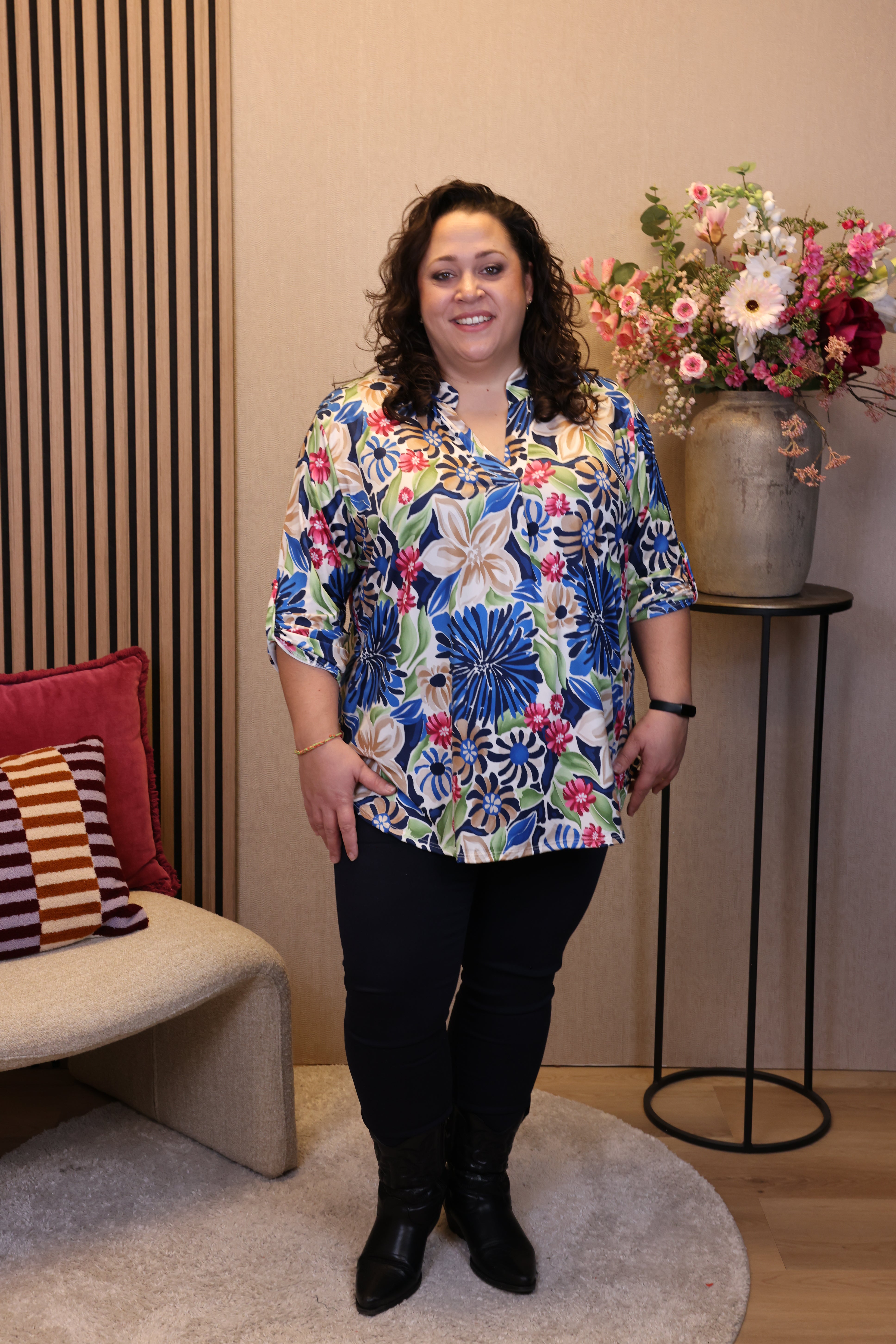 Brigitte | Blouse blauw