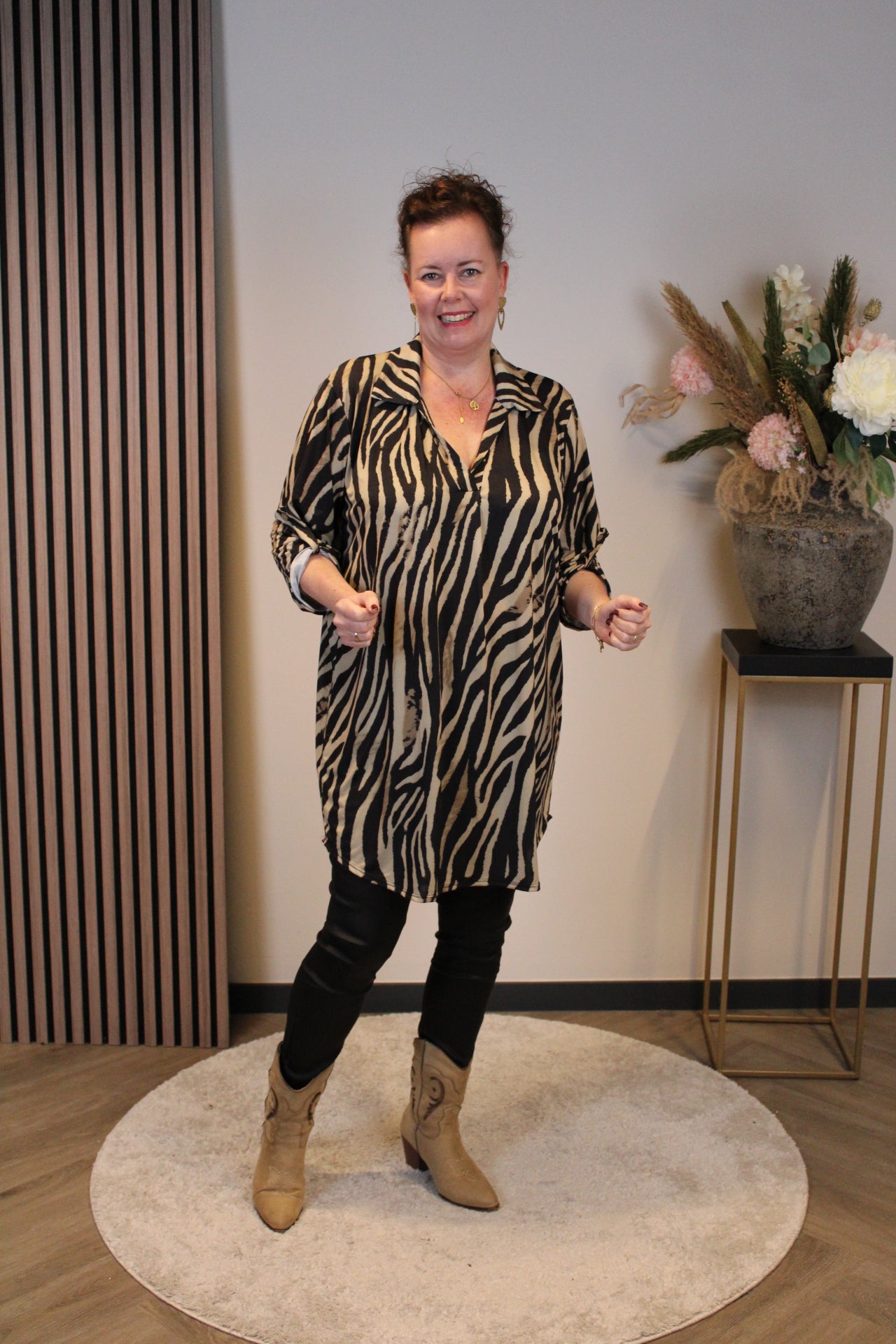 Carola | tuniek met kraagje 38 t/m 48