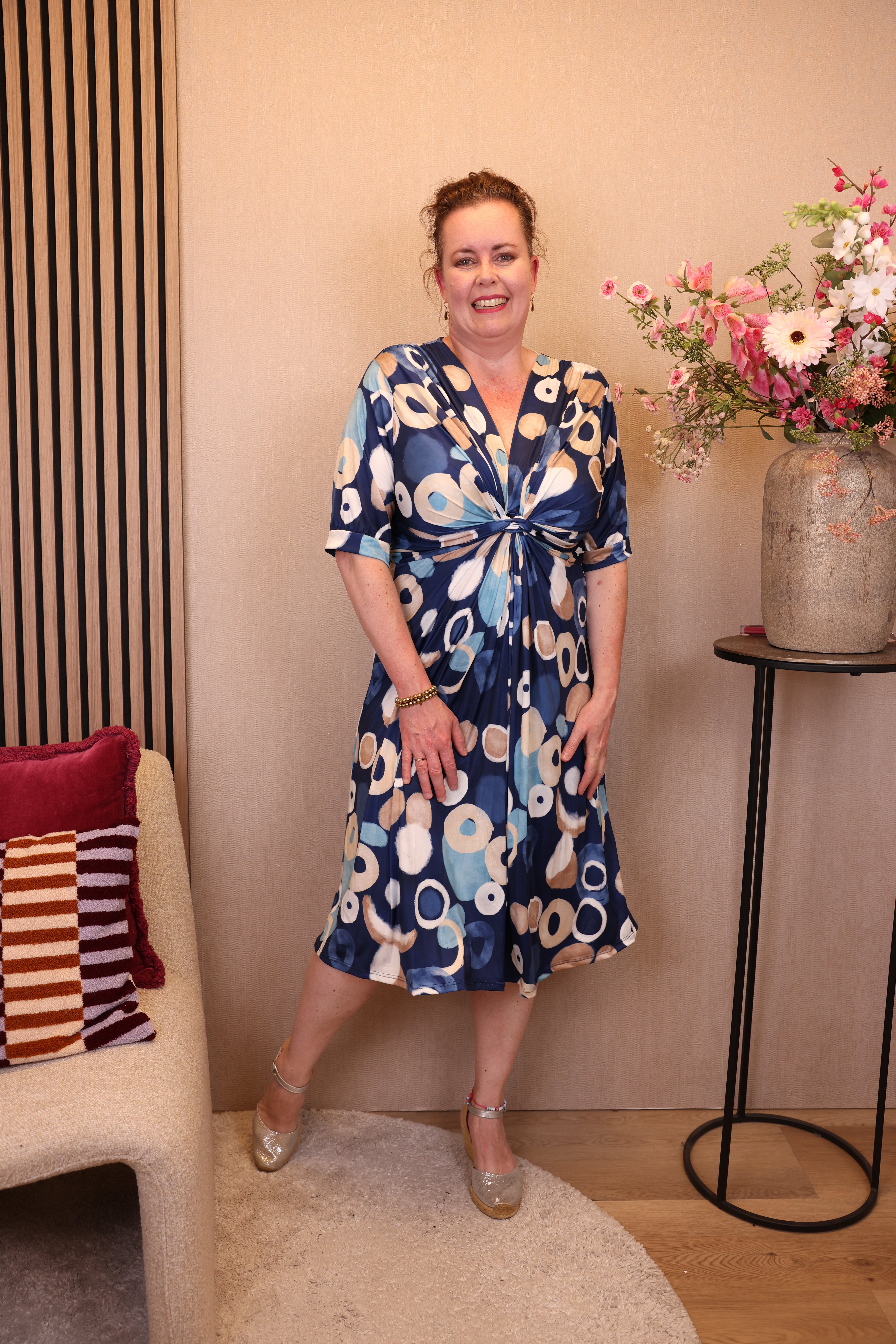 Manou | Jurk blauw