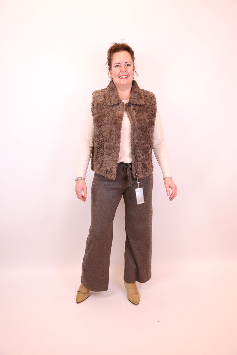 Edith | Gilet bruin