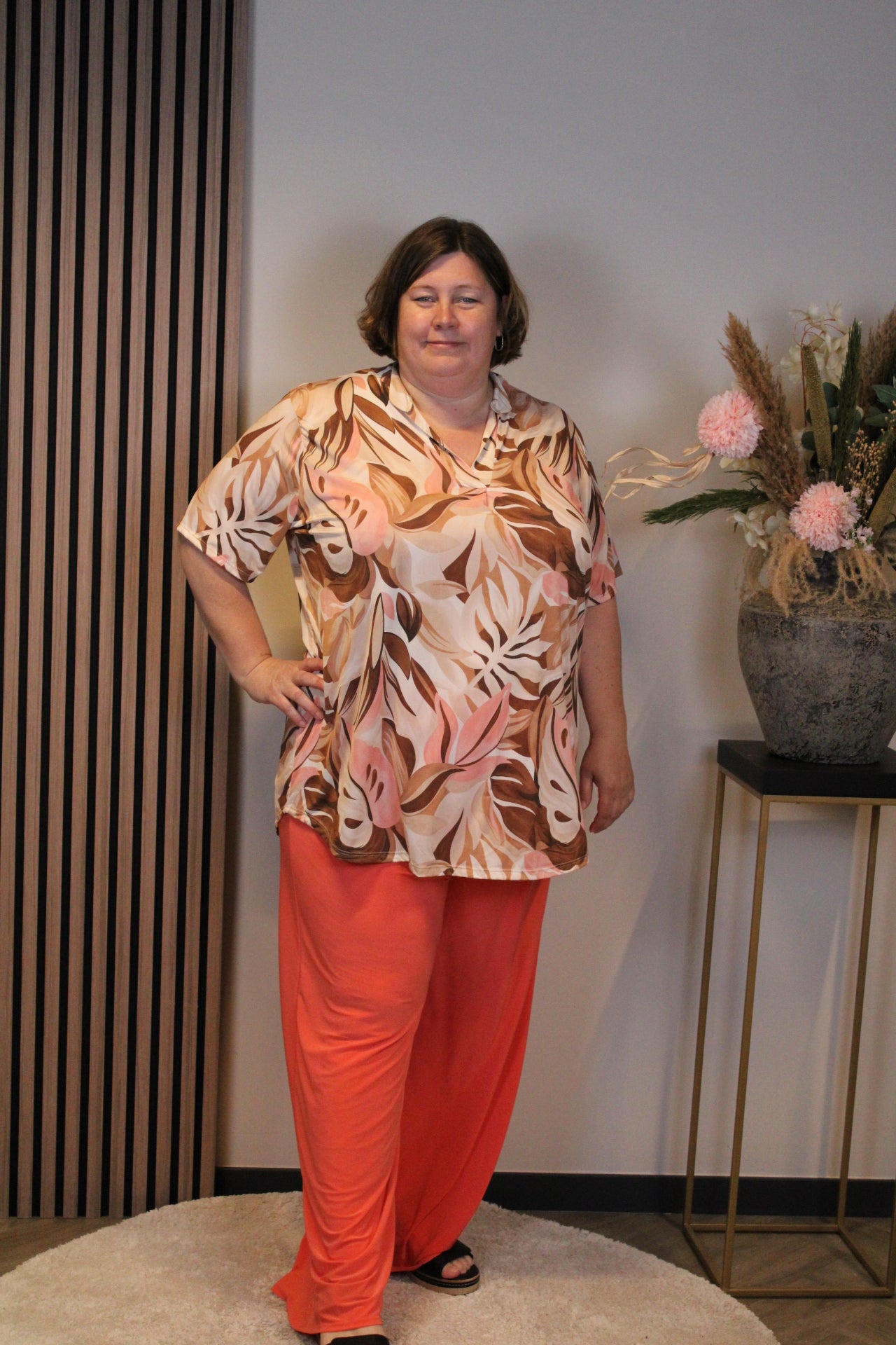 Suze | Blouse korte mouw 52 t/m 58