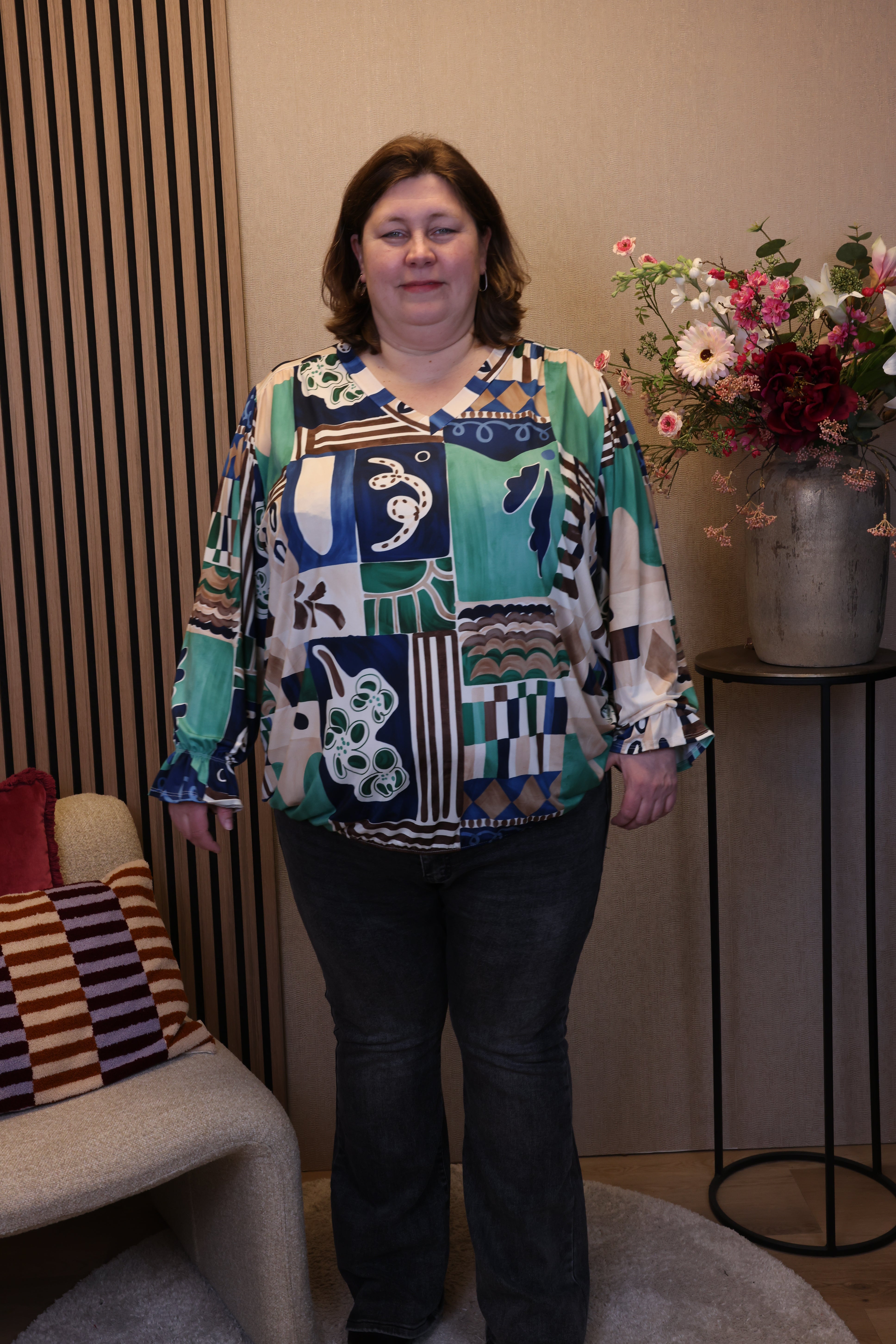 Fenke | Ballon top blauw