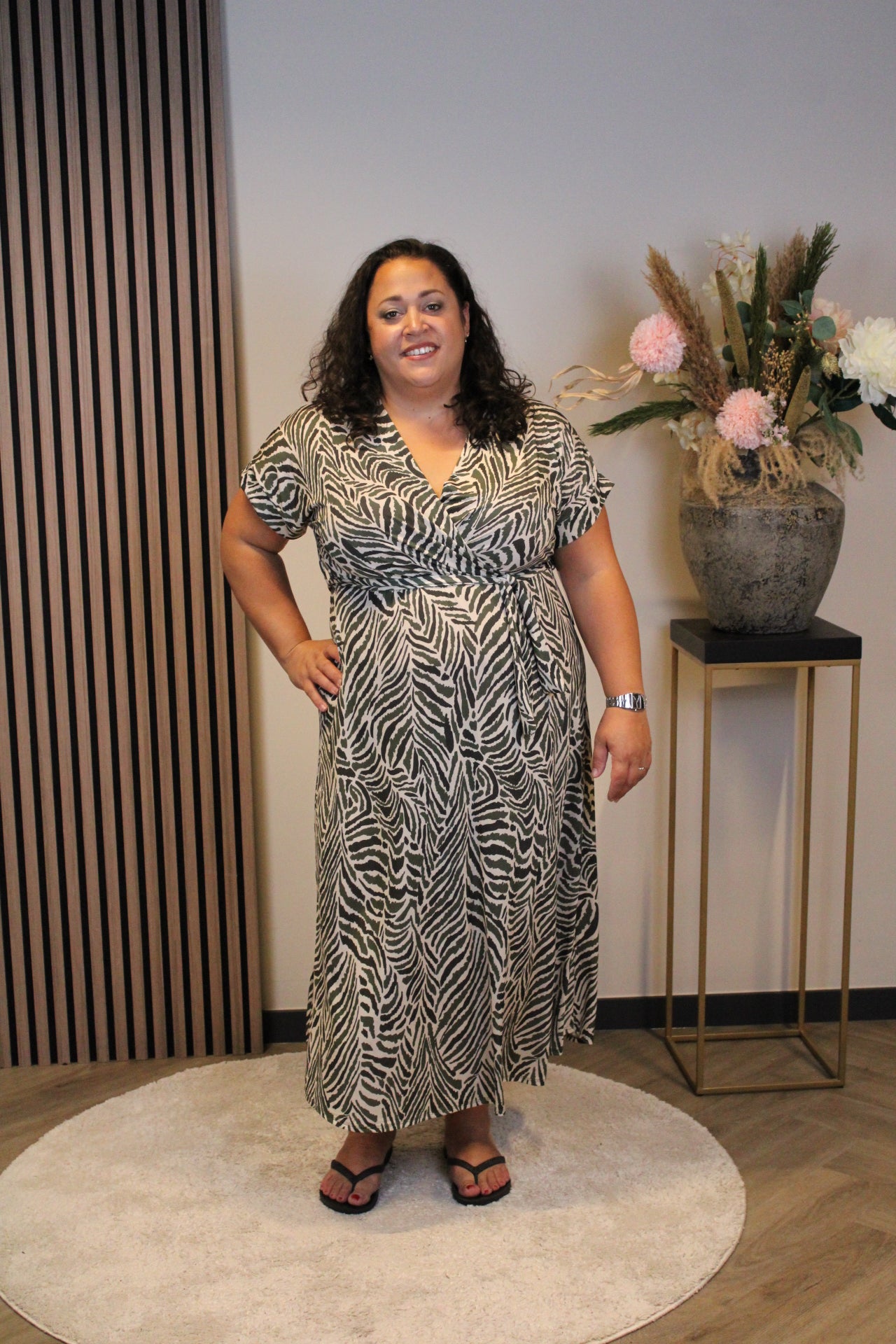 Sylvia | Jurk groen 46 t/m 50