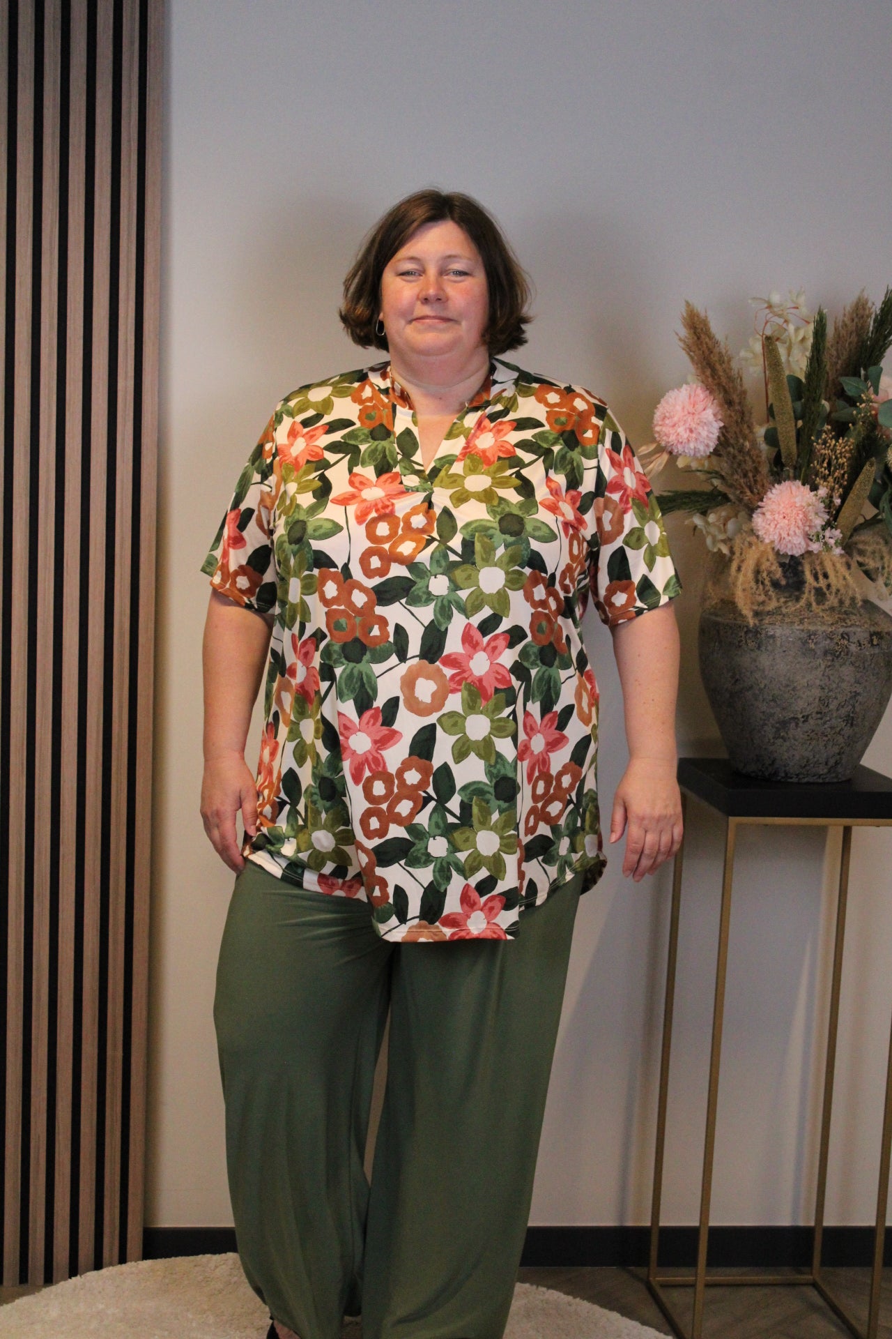Elodie | Blouse korte mouw 52 t/m 58