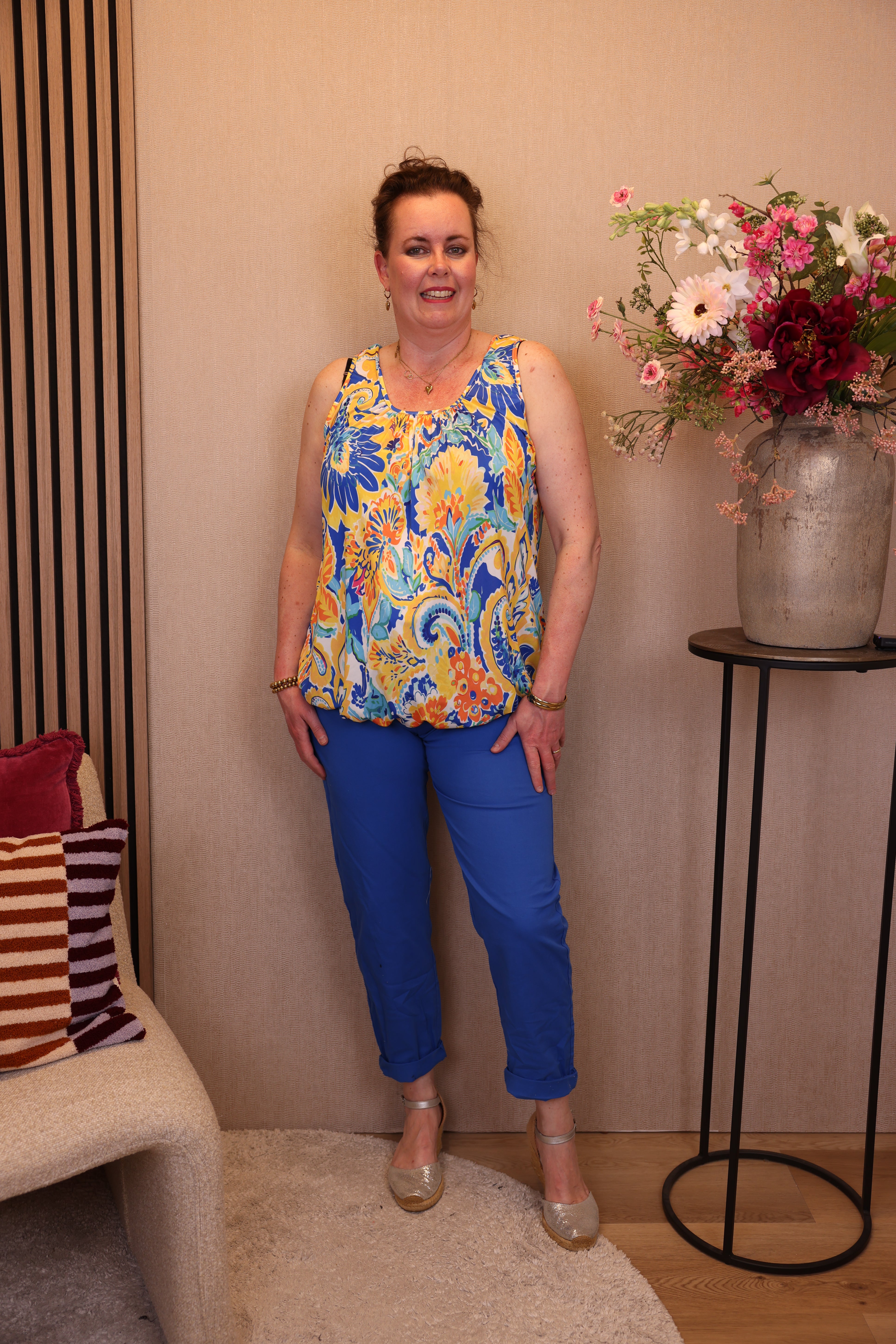 Vera | Ballon top geel