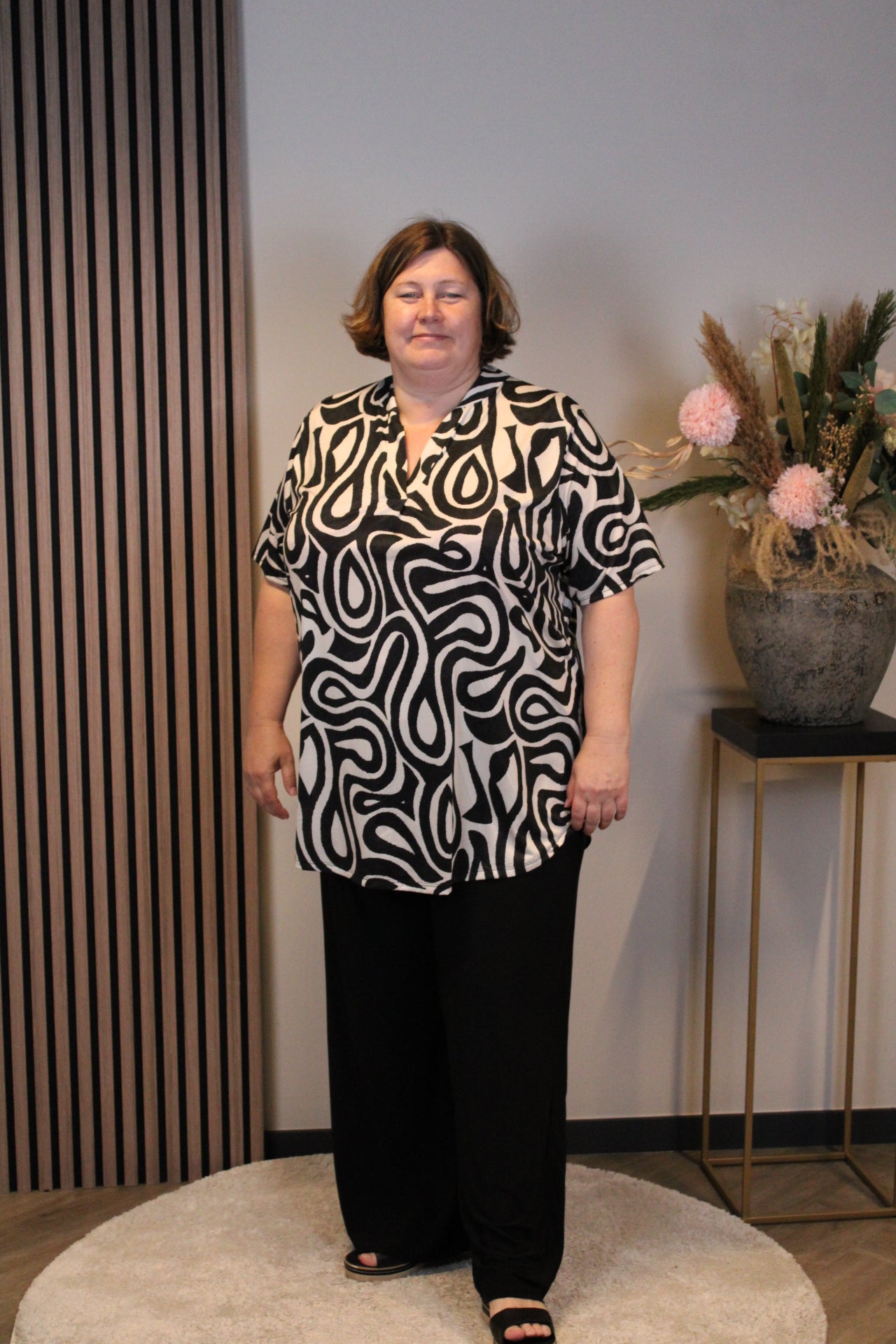 Ninthe | Blouse korte mouw 52 t/m 58