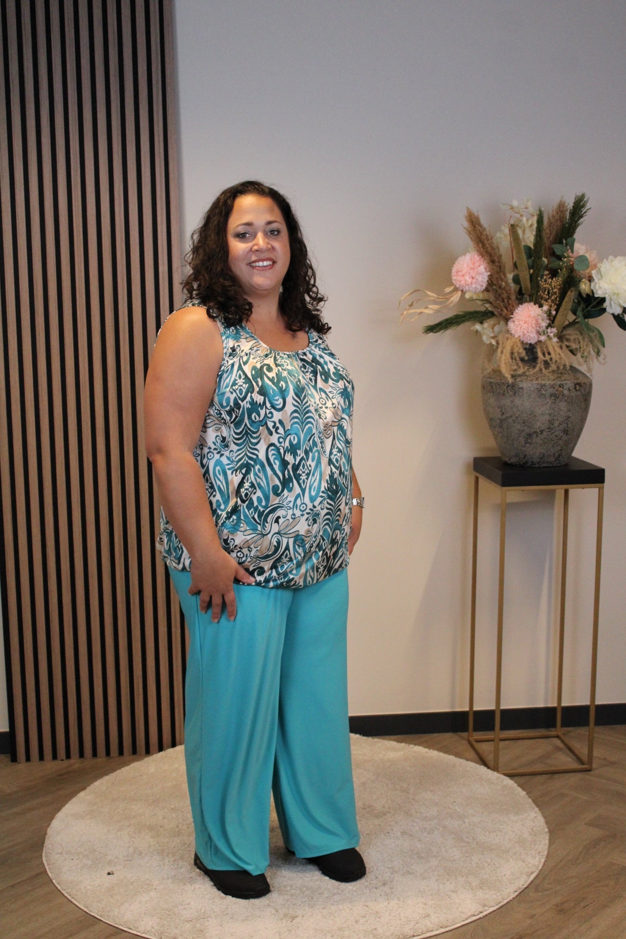 Ellen | Broek mint met zakken