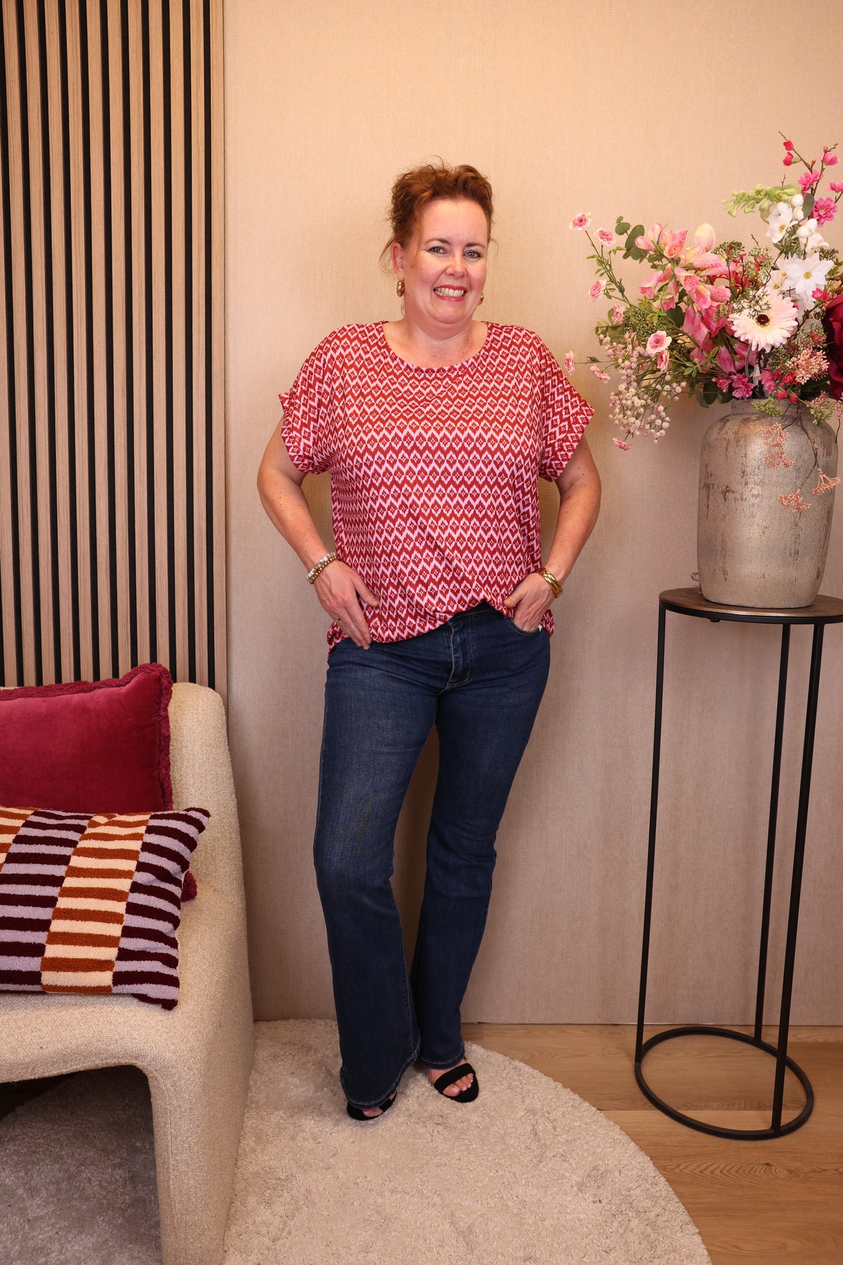 Judy blauw | Flared Jeans 38 - 48