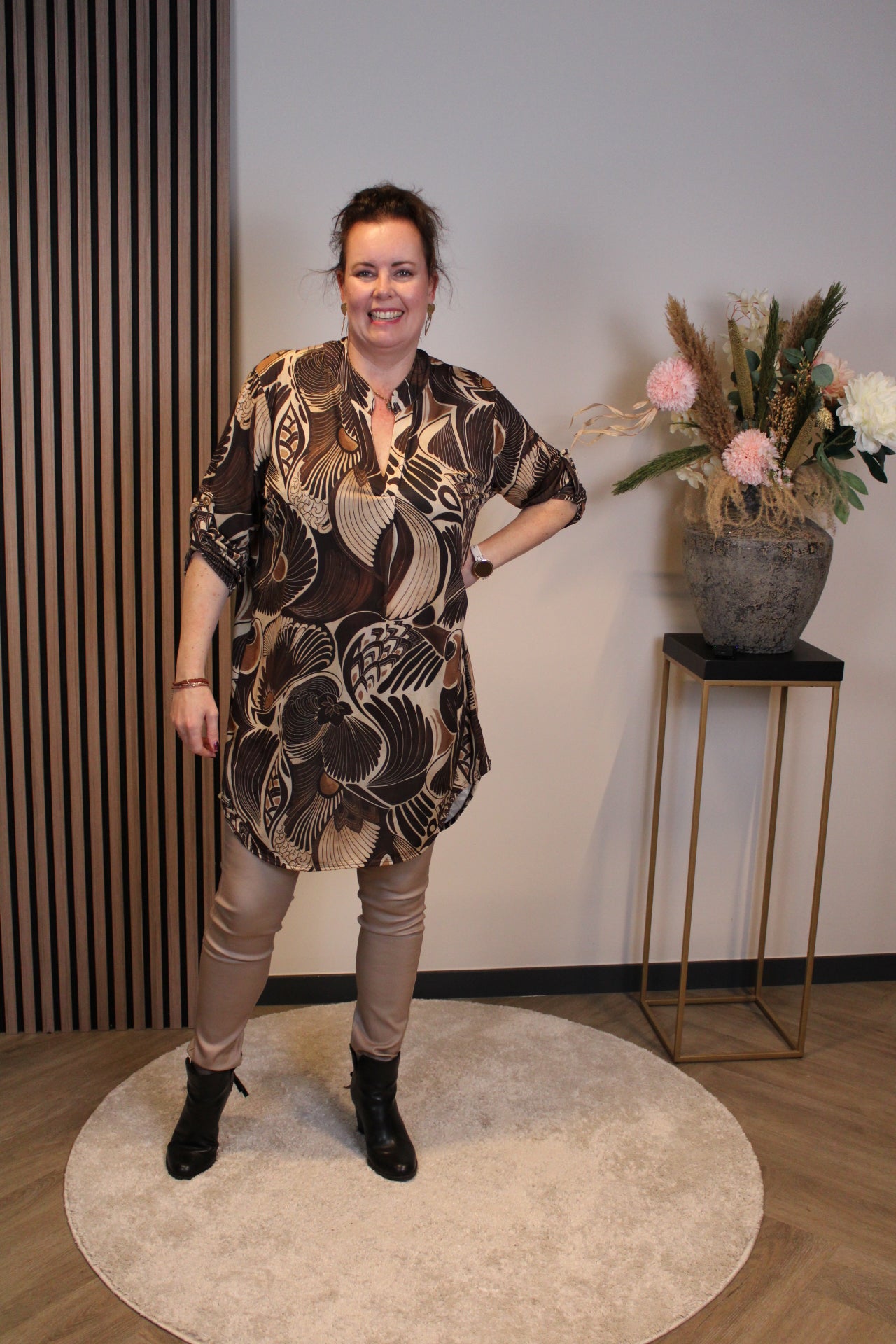 Ilona | tuniek bruin 38 t/m 48