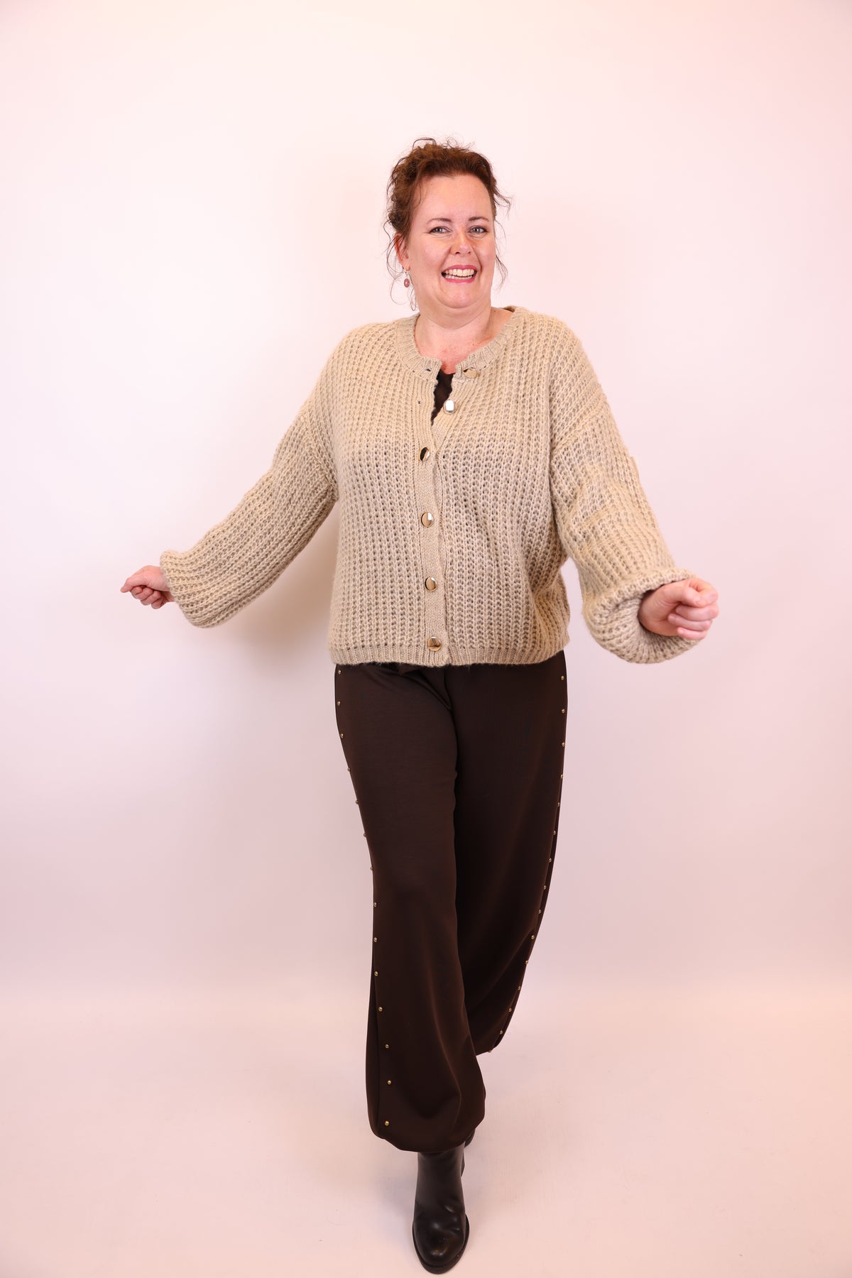 Cindy | Vest taupe