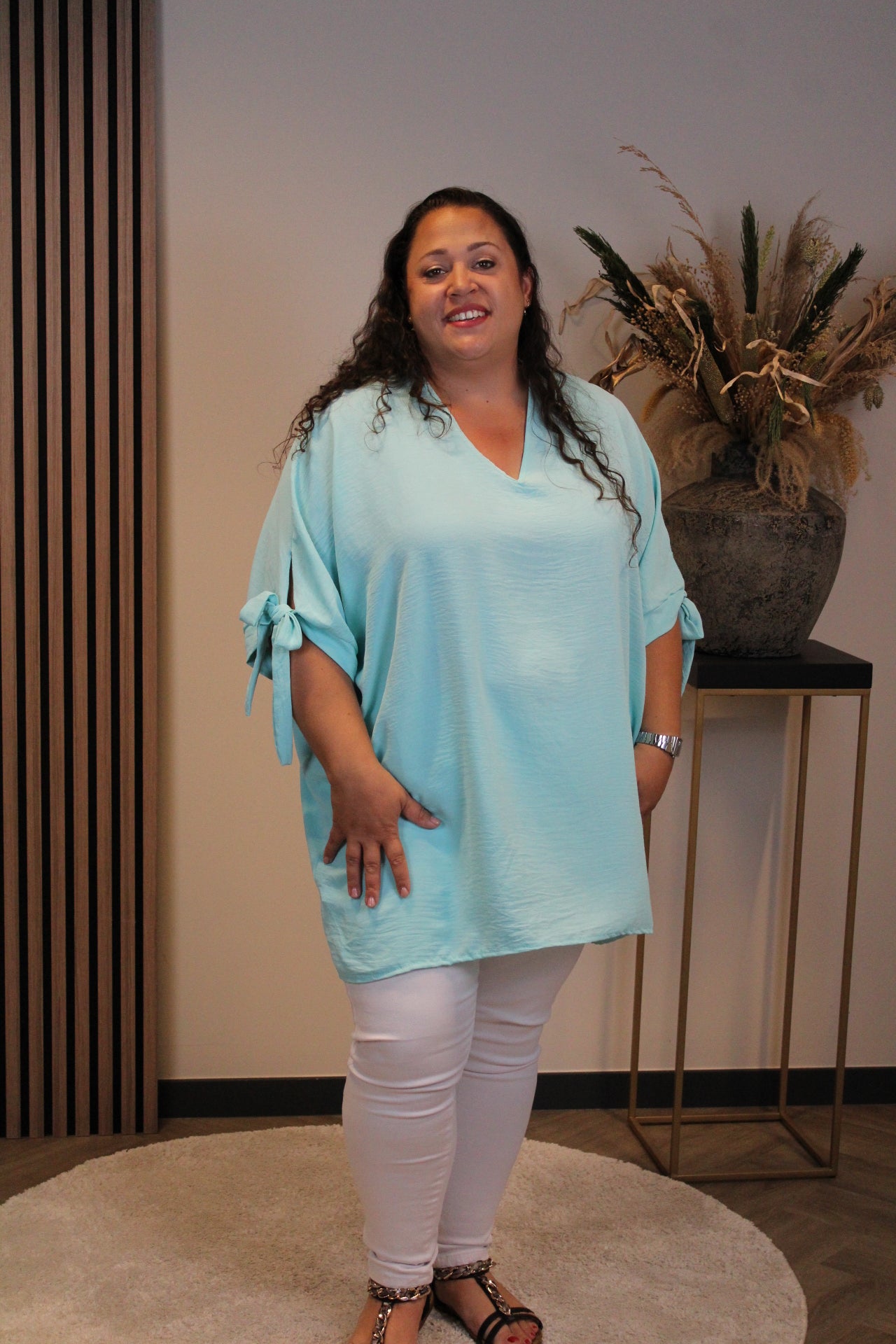 Virella | Blouse mint 48 t/m 52