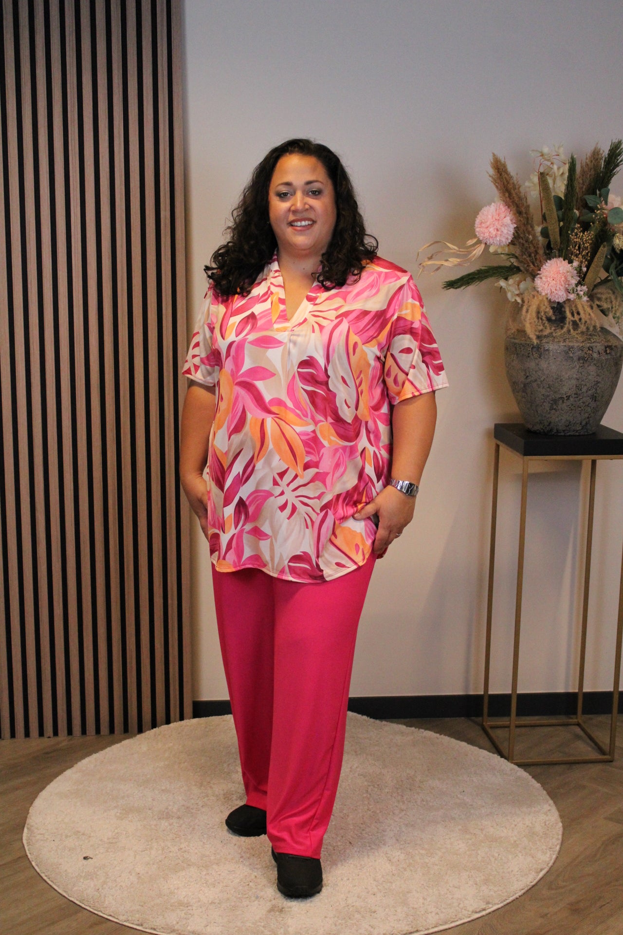 Lieke | Blouse korte mouw 48 t/m 52