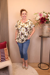 Dana | Top groen viscose