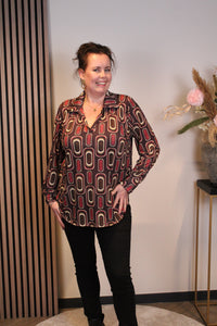 Chloe | Blouse roze met knoopjes