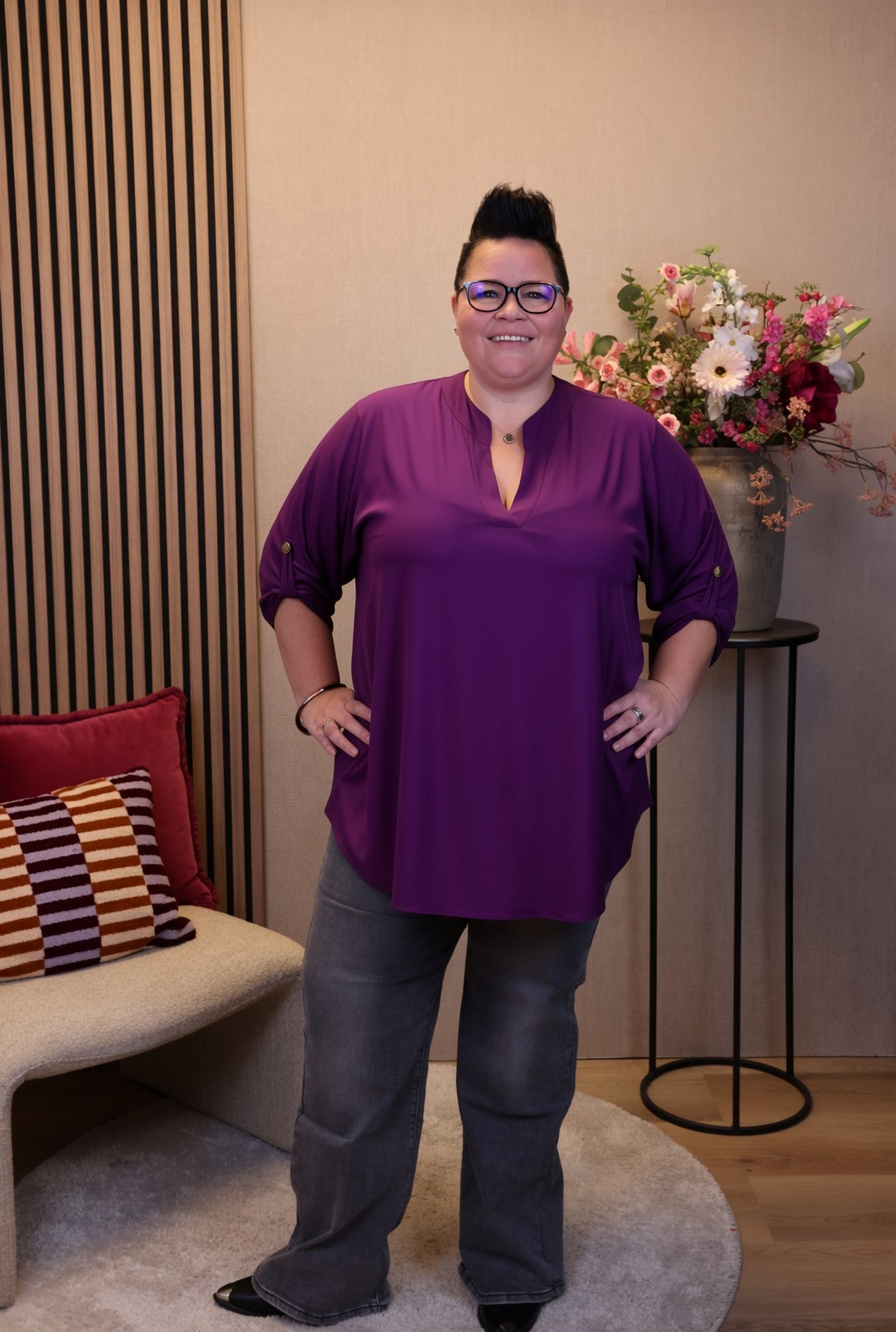 Mara | Blouse paars