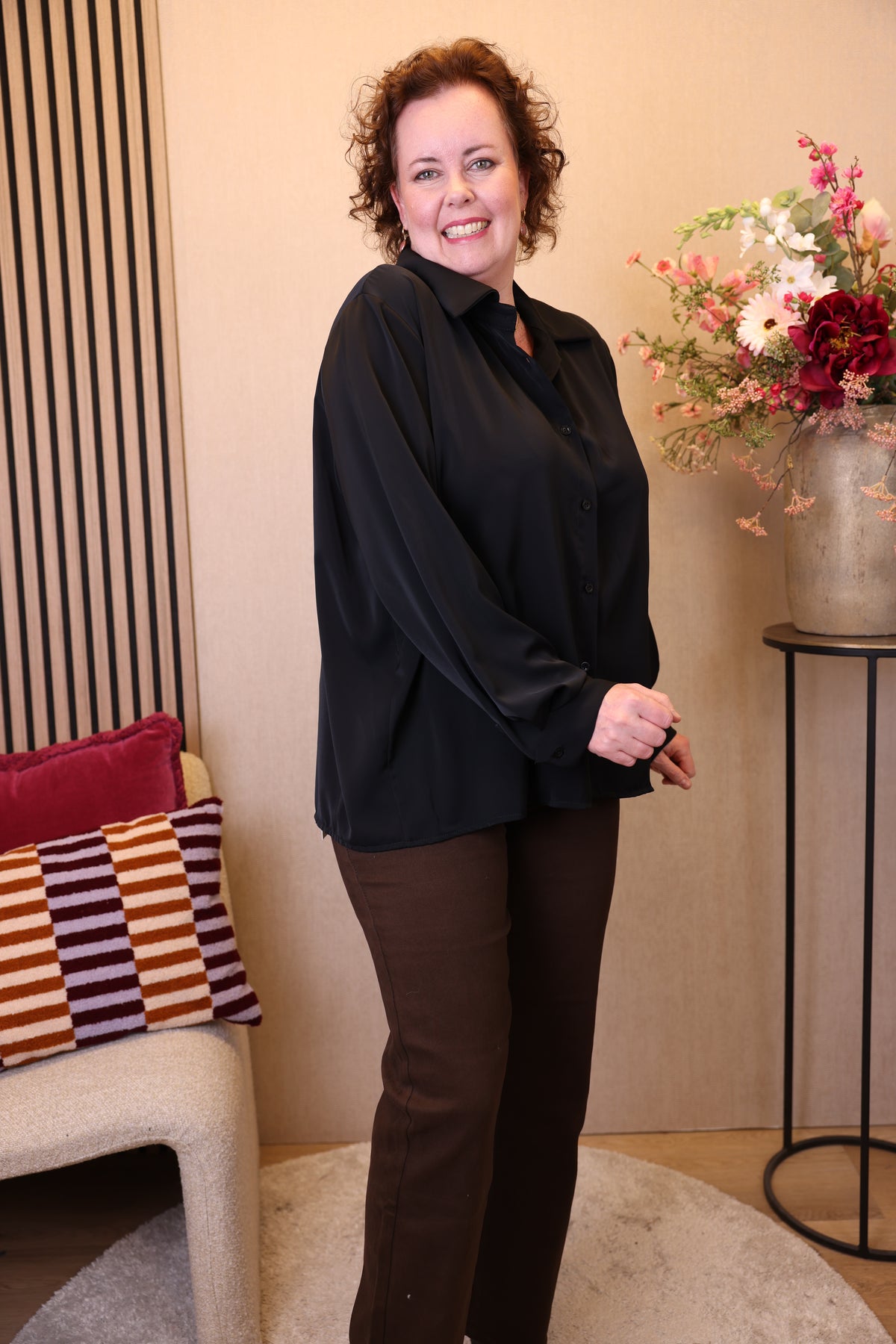 Satine | Blouse zwart