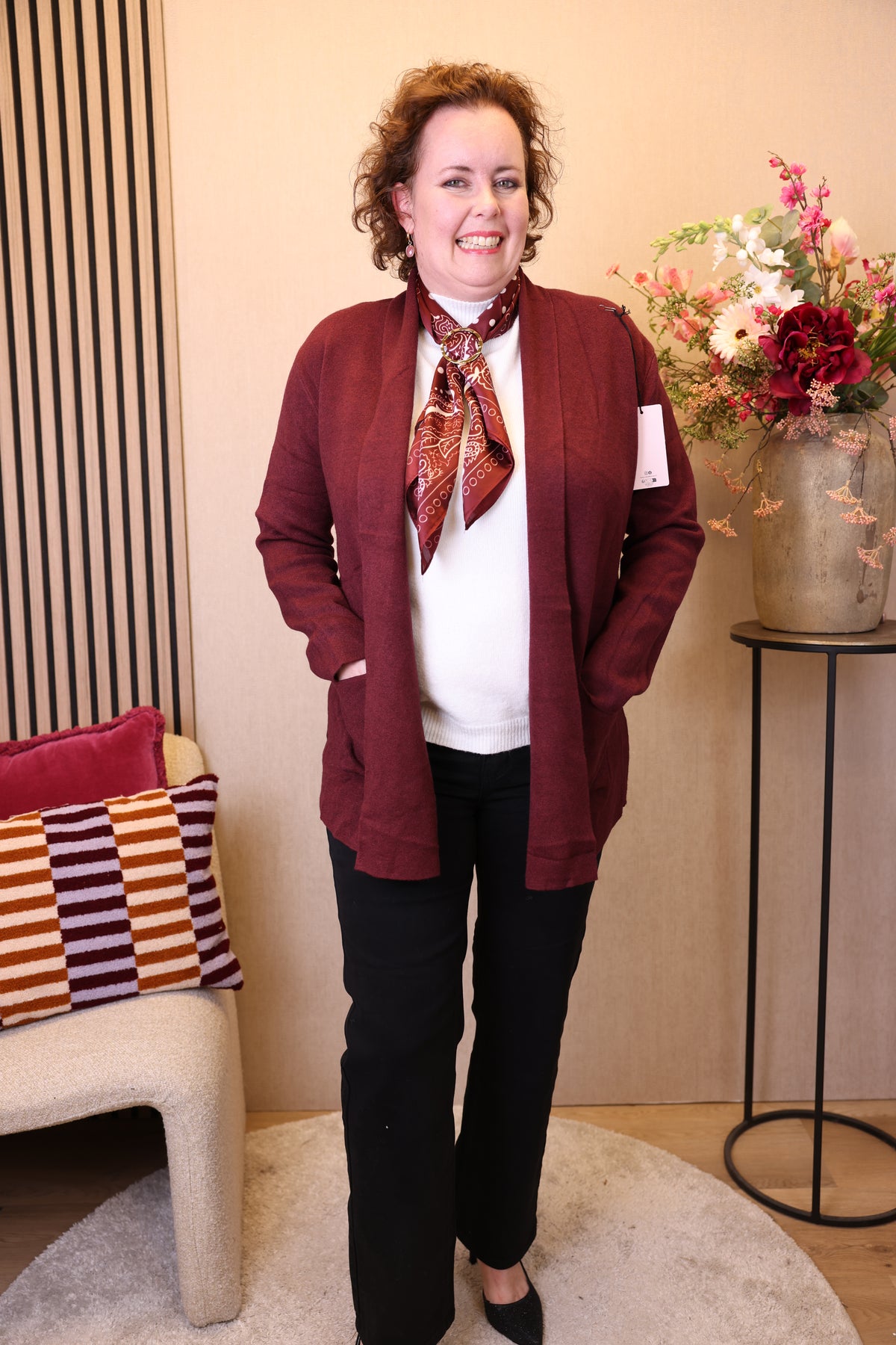 Livia | Vest bordeaux