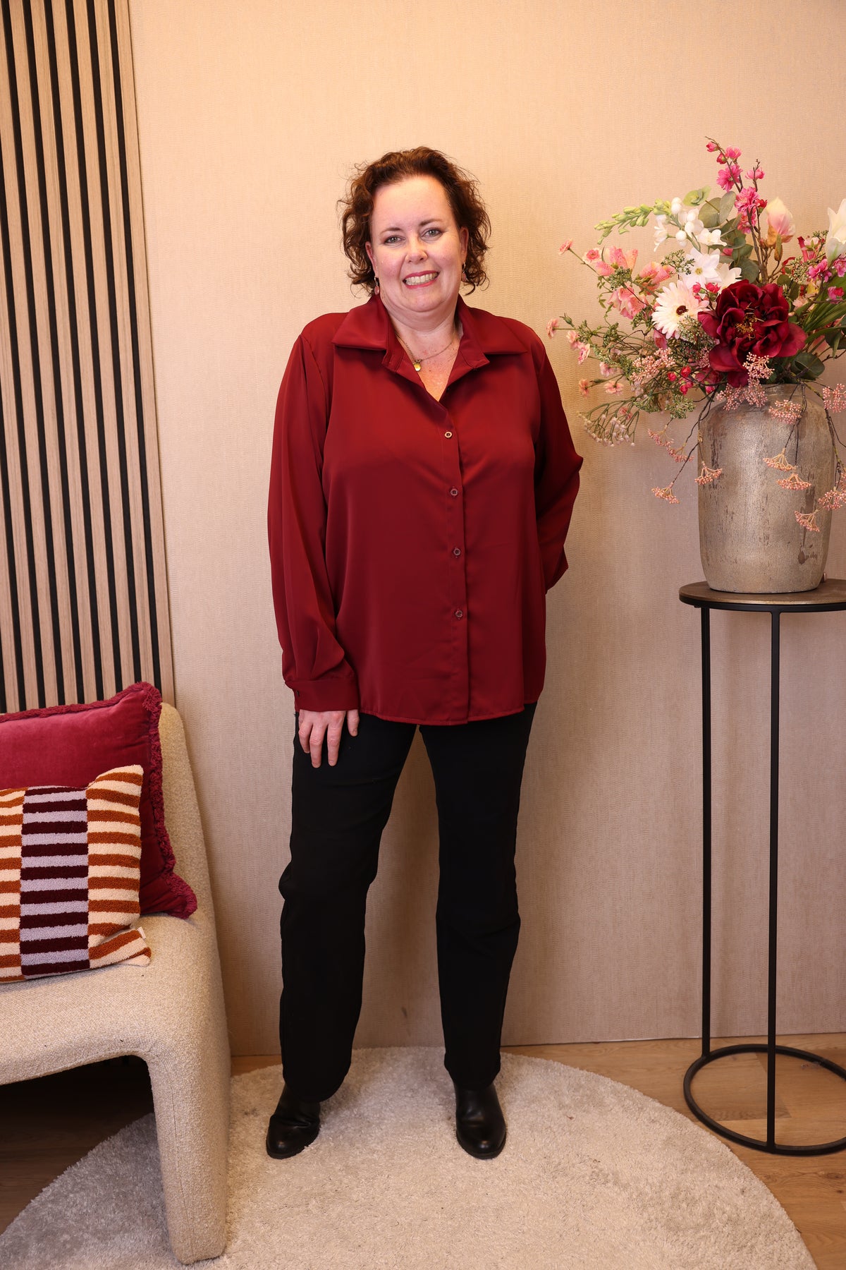 Satine | Blouse bordeaux