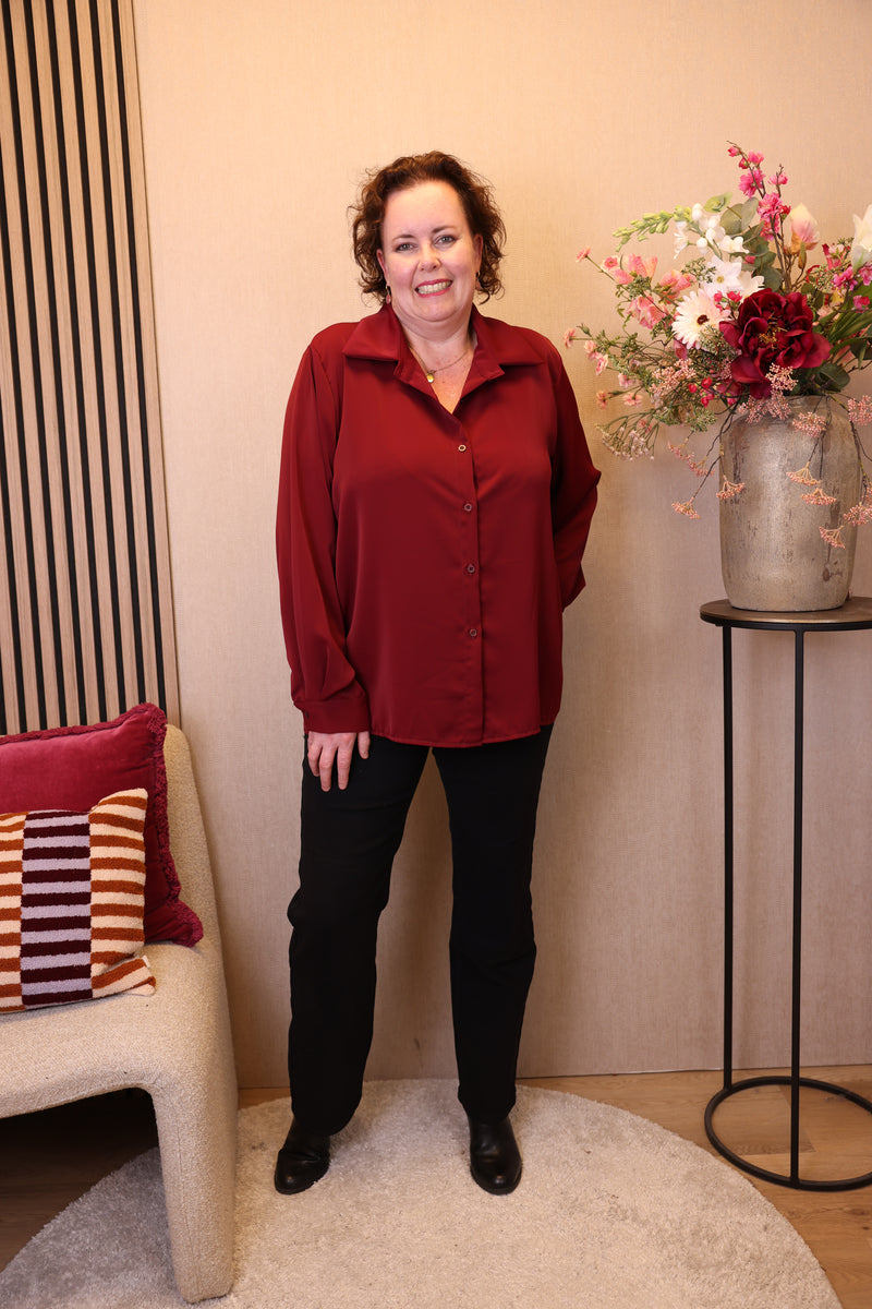 Satine | Blouse bordeaux