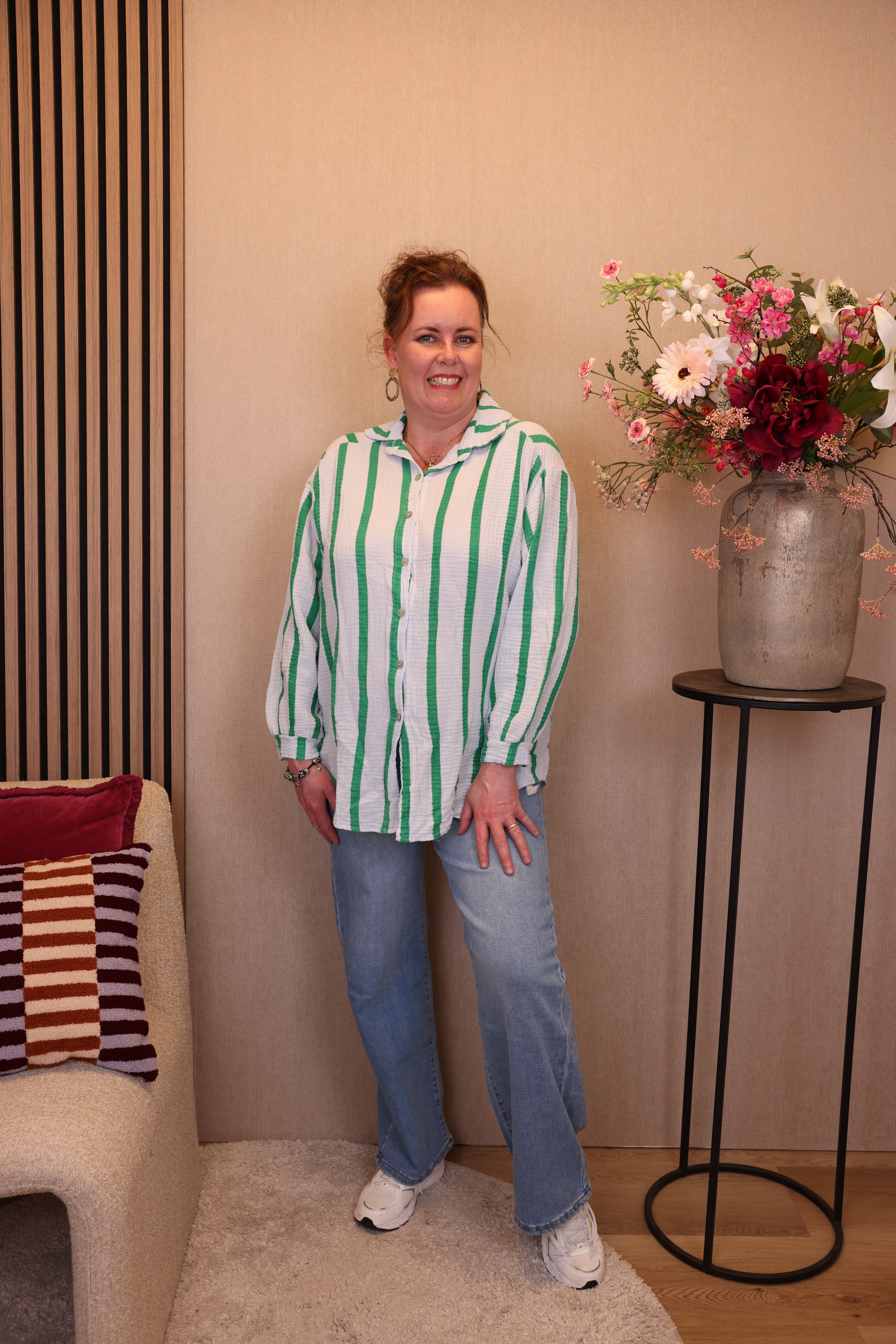 Elise | Blouse groen/blauw